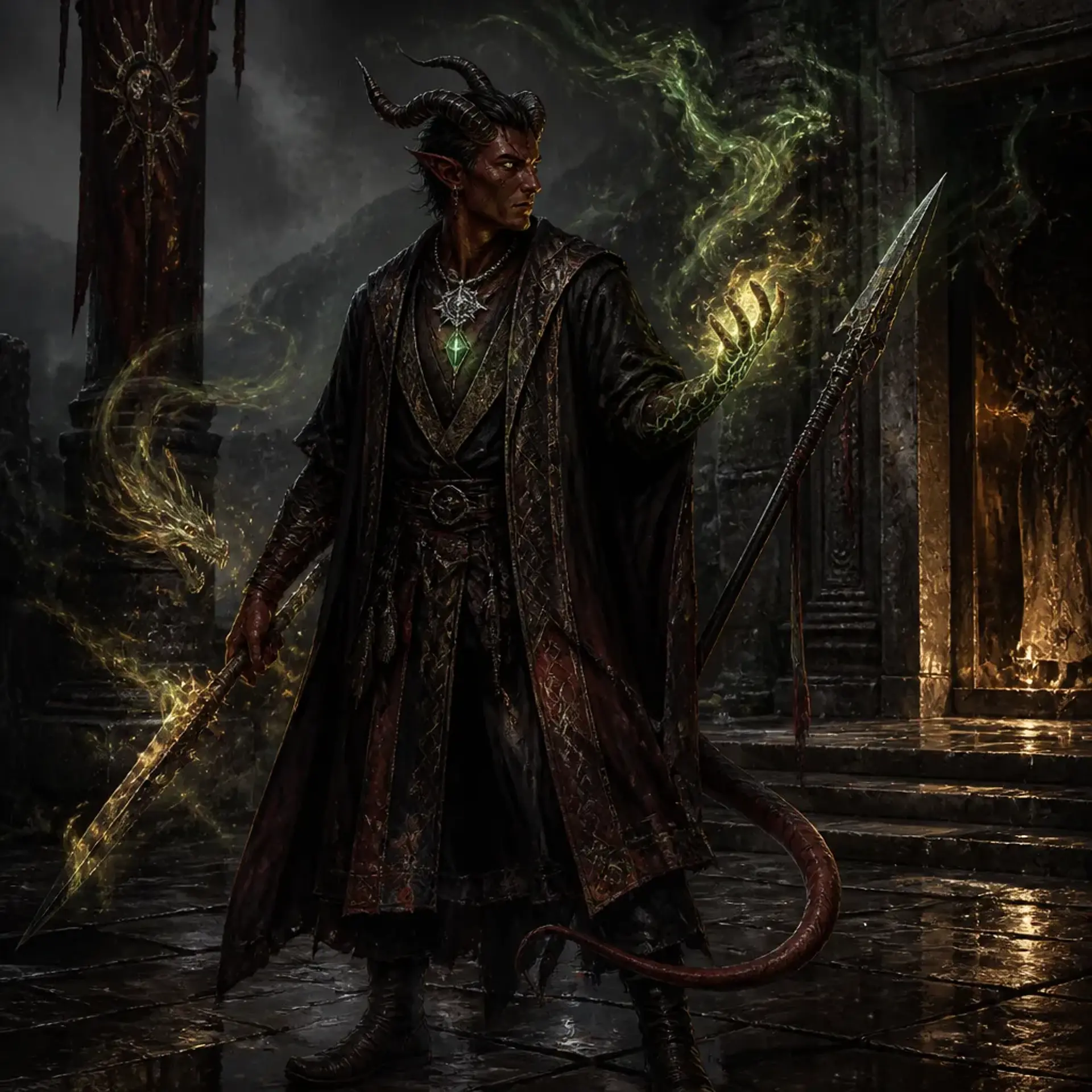 Kebi Ravensworn - AI-generated fantasy Character