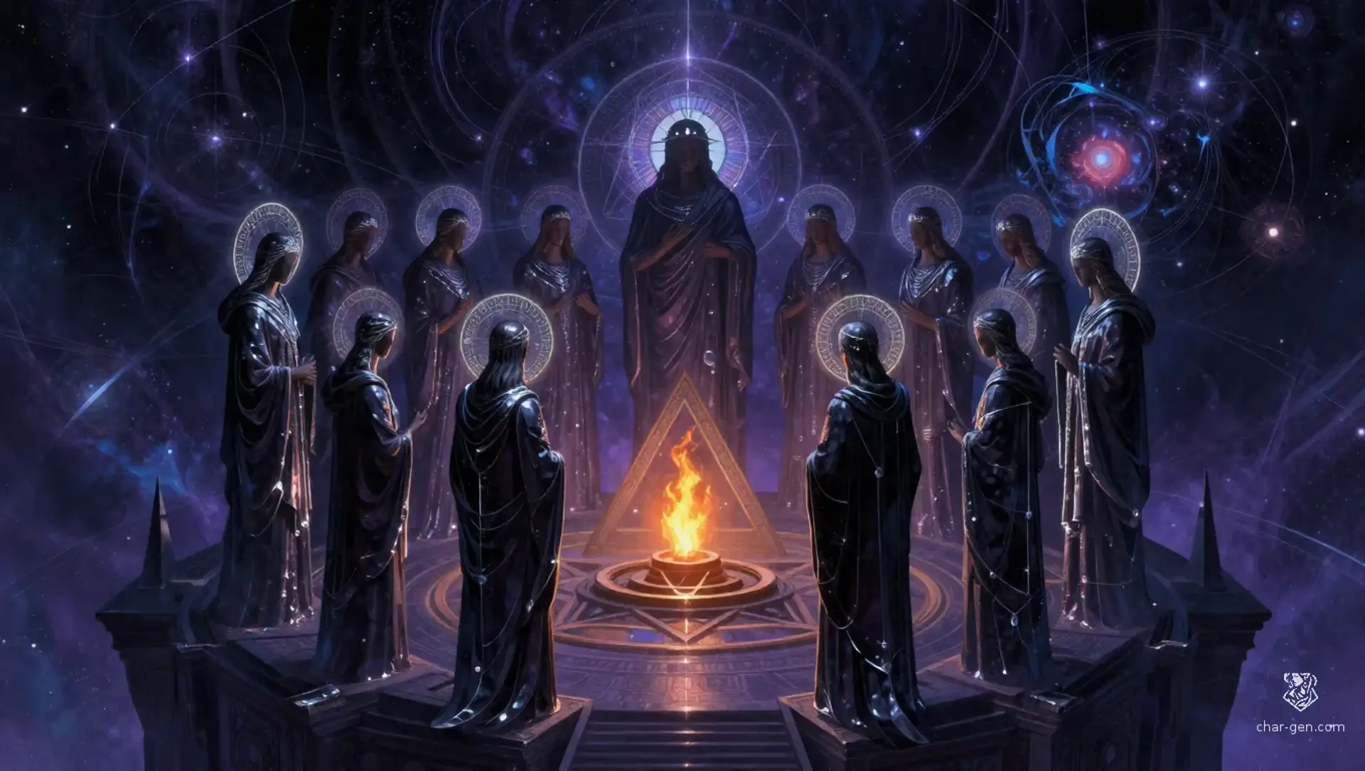 The Parallelism - AI-generated fantasy Pantheon