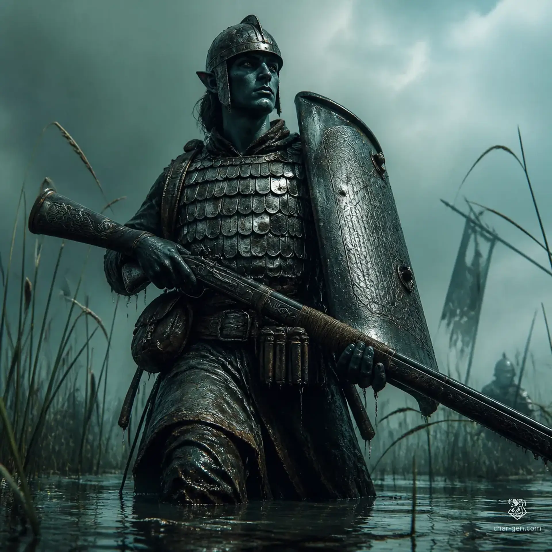 Szithan Empire Rifleman - AI-generated fantasy Monster