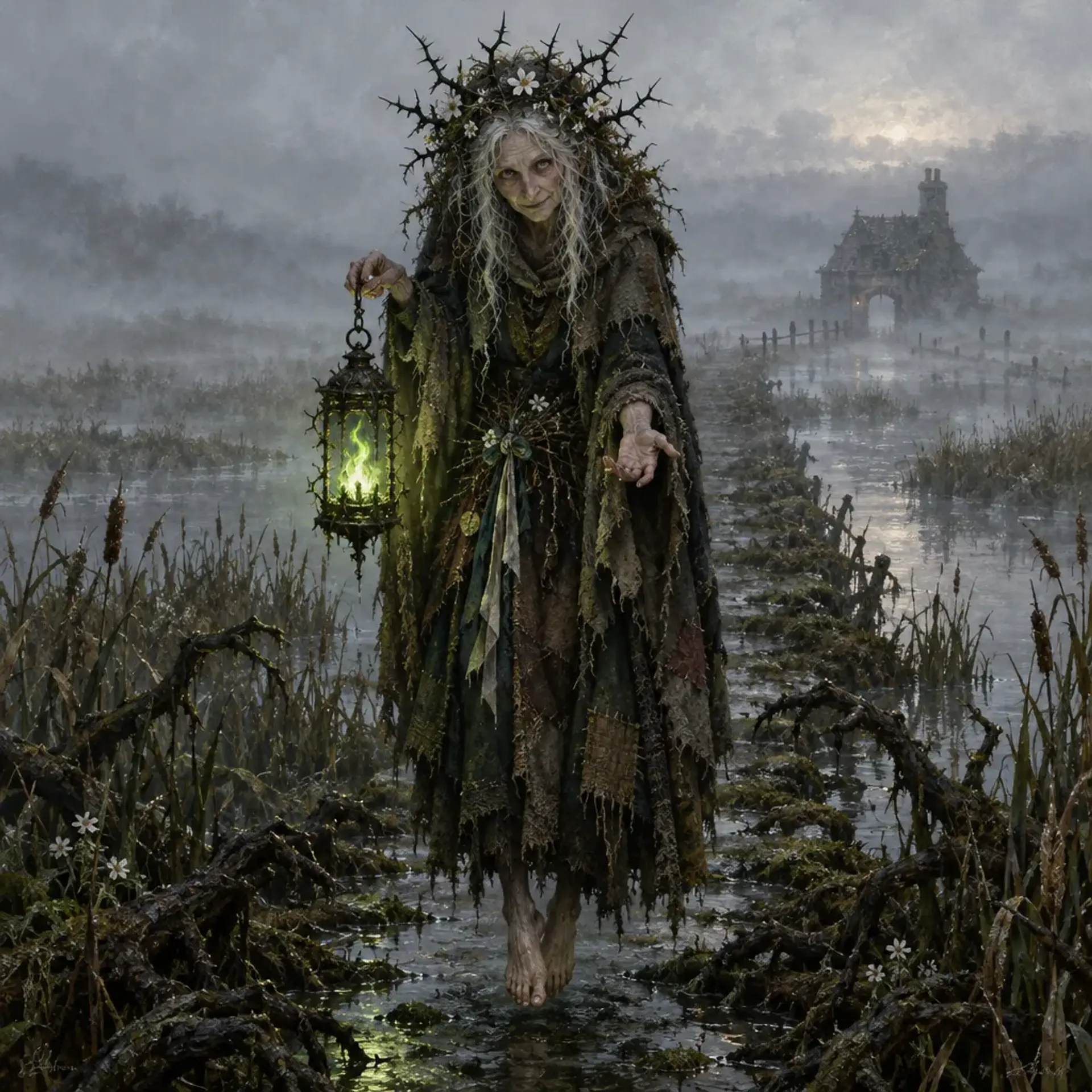 Auntie Kindly - AI-generated fantasy Monster