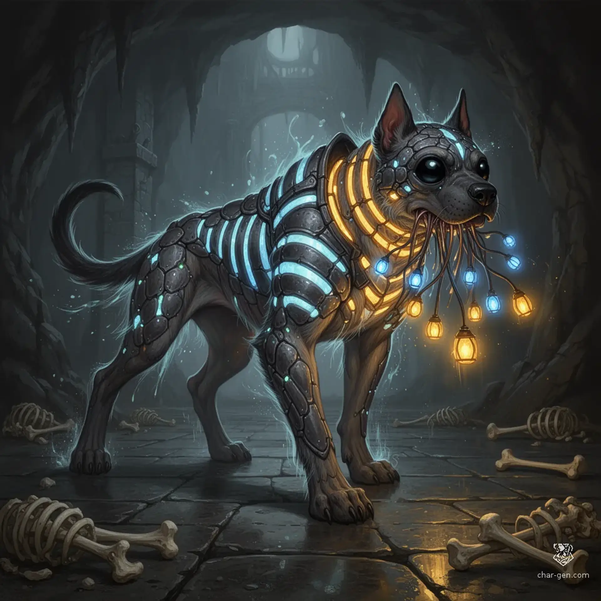 Glimmerhusk Stalker - AI-generated fantasy Monster