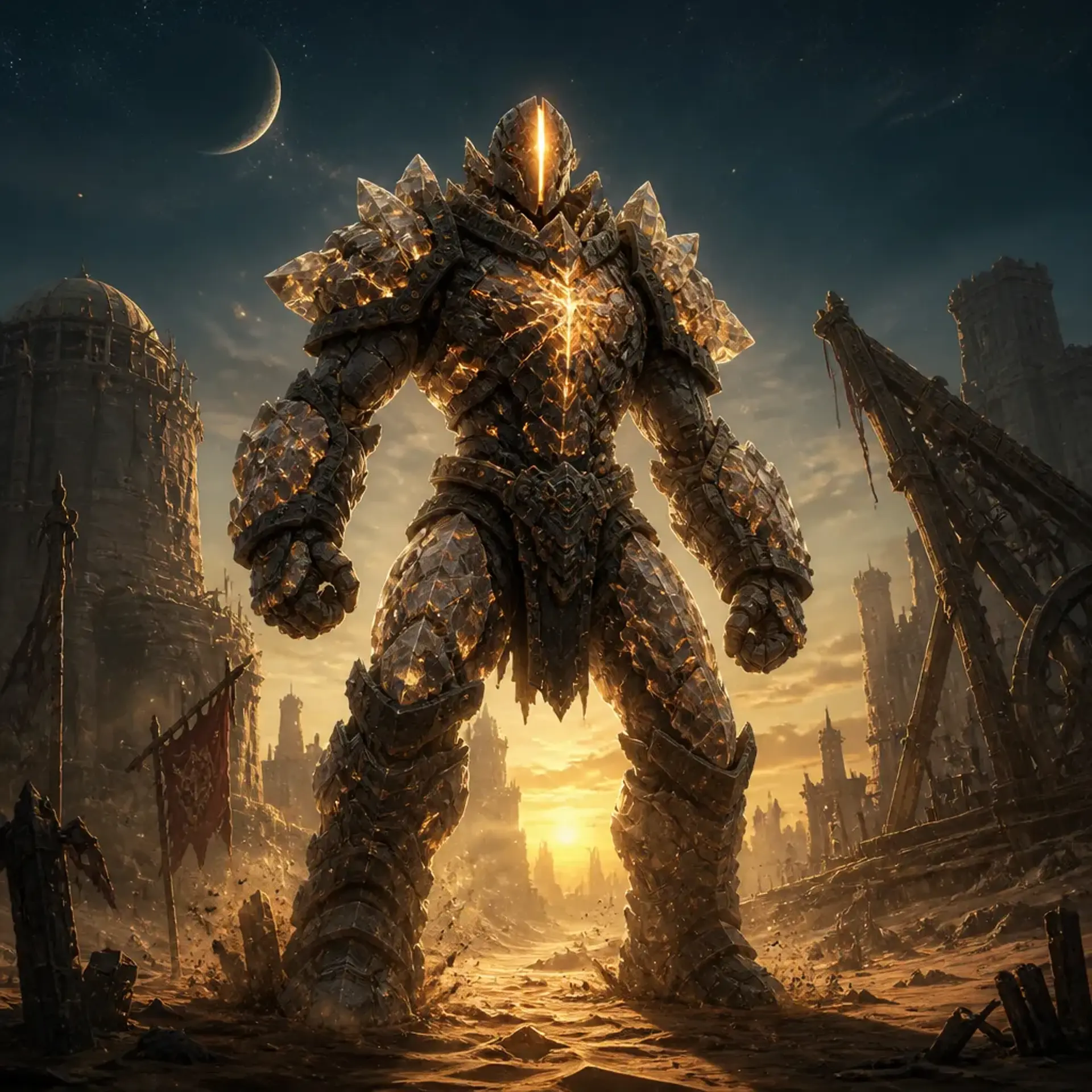 Shard-Fed Guardian - AI-generated fantasy Monster