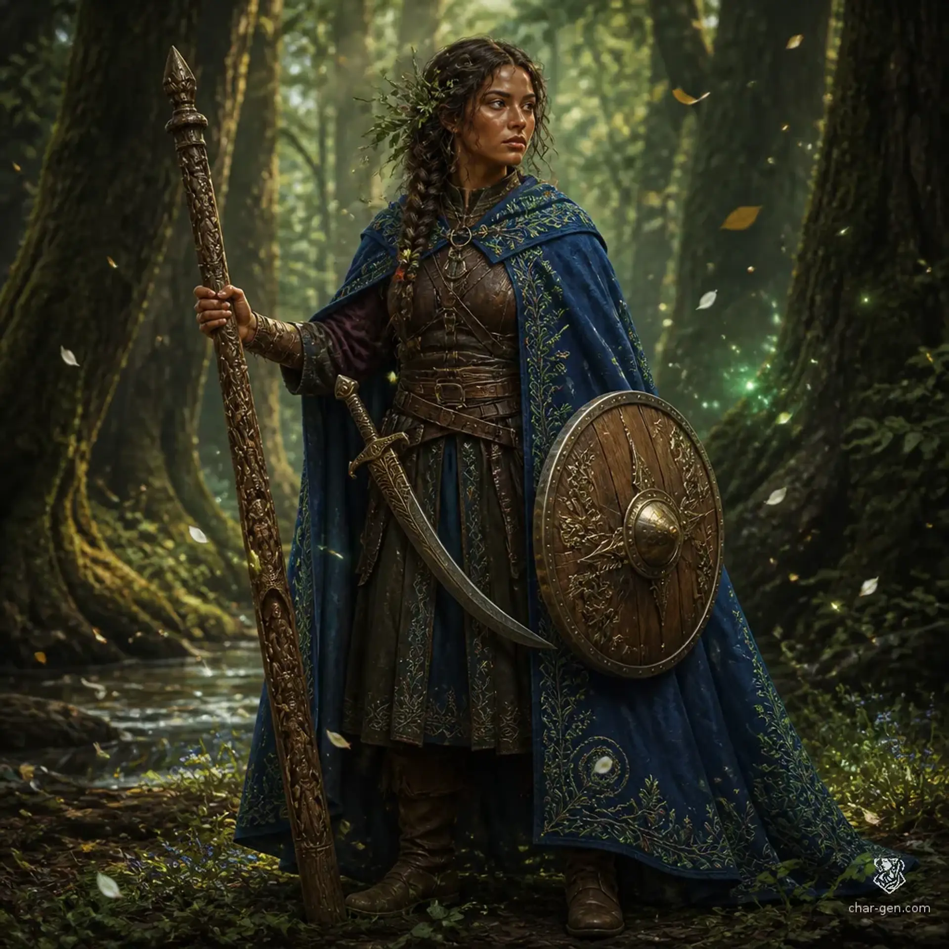 Elowen Ashbloom - AI-generated fantasy Character