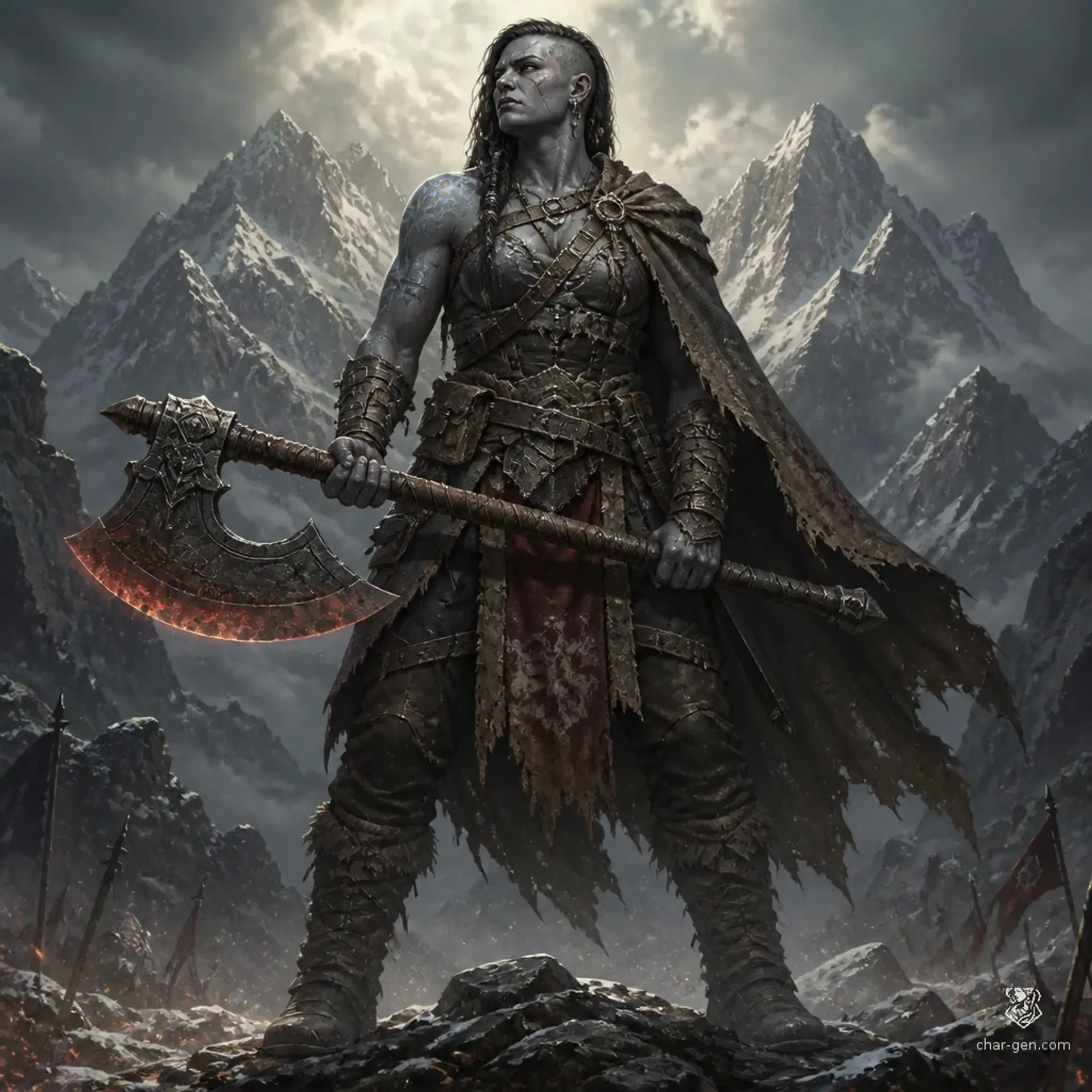 Khurra Vesk - AI-generated fantasy Character