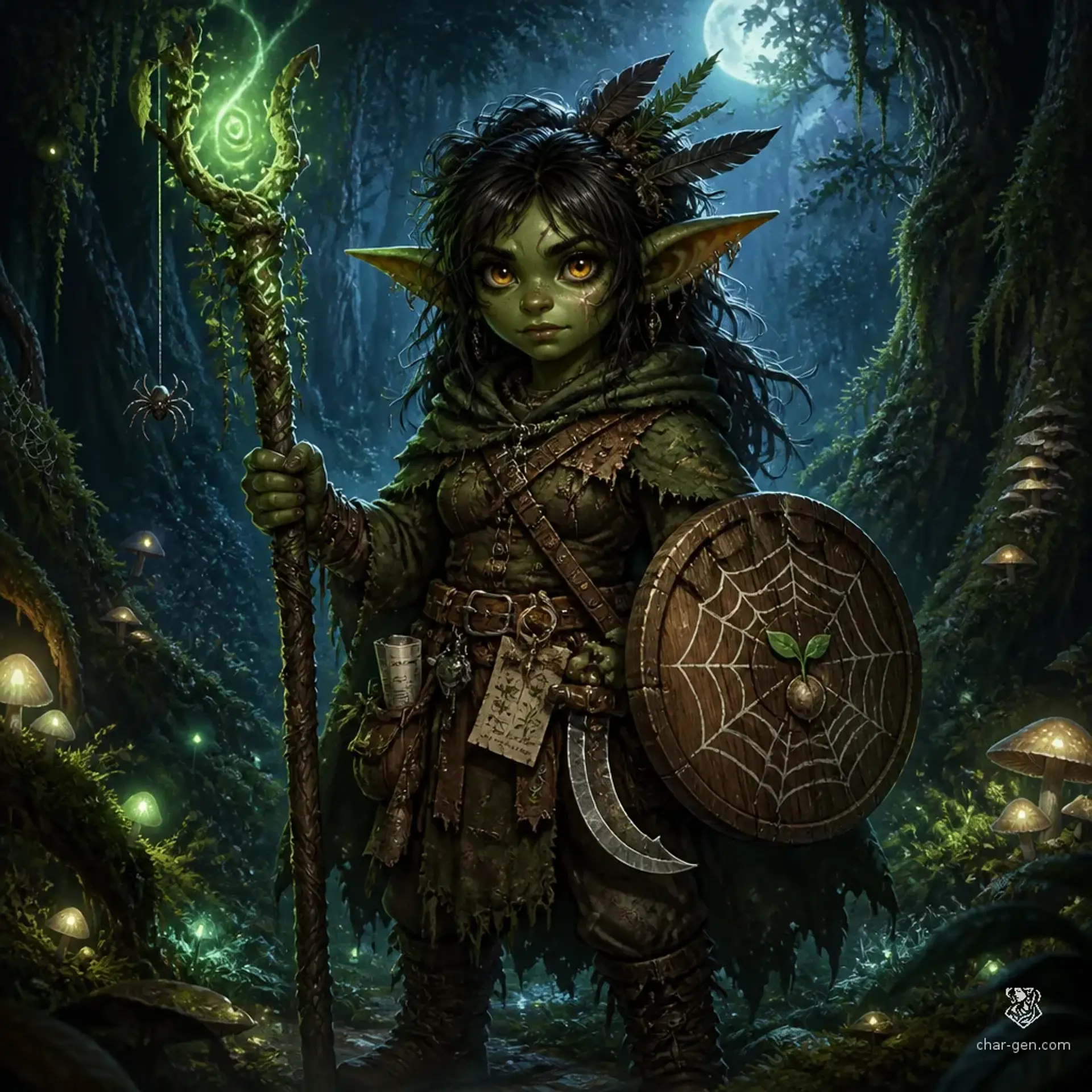 Widow - AI-generated fantasy Character