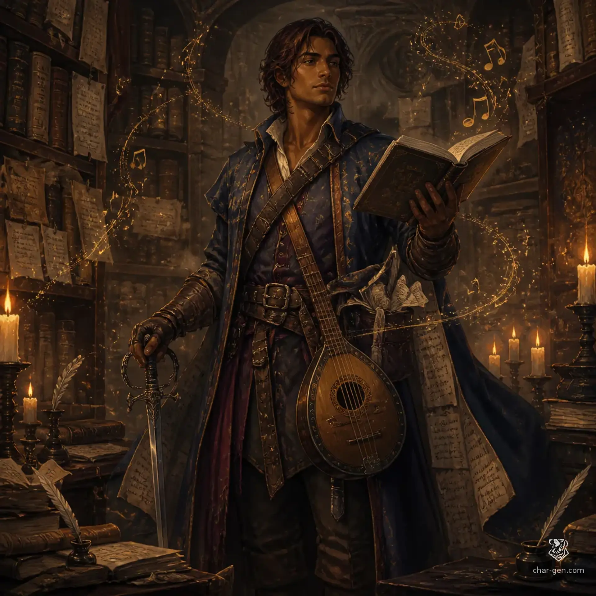 Elyas - AI-generated fantasy Character