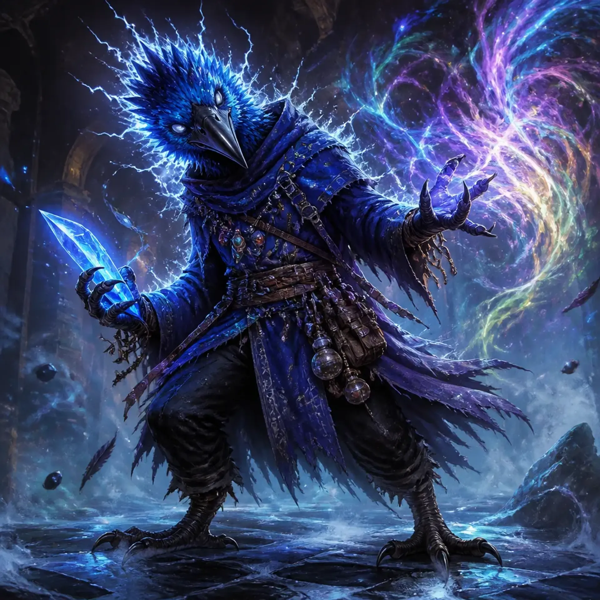 Krackle Brightbeak - AI-generated fantasy Character