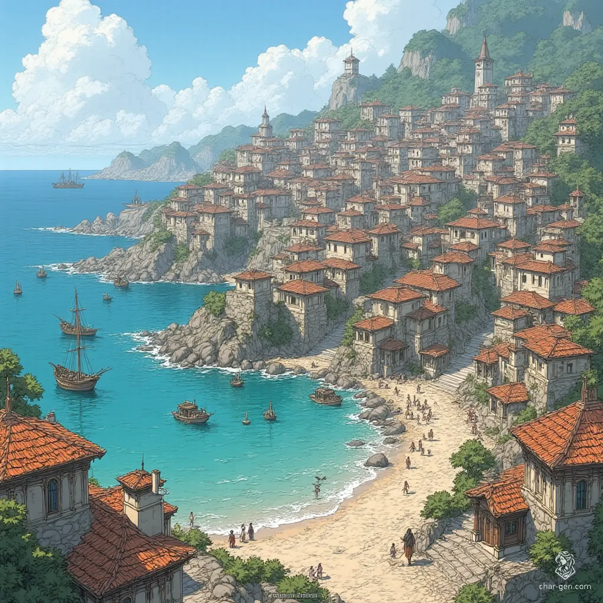 Wuford - AI-generated fantasy Settlement