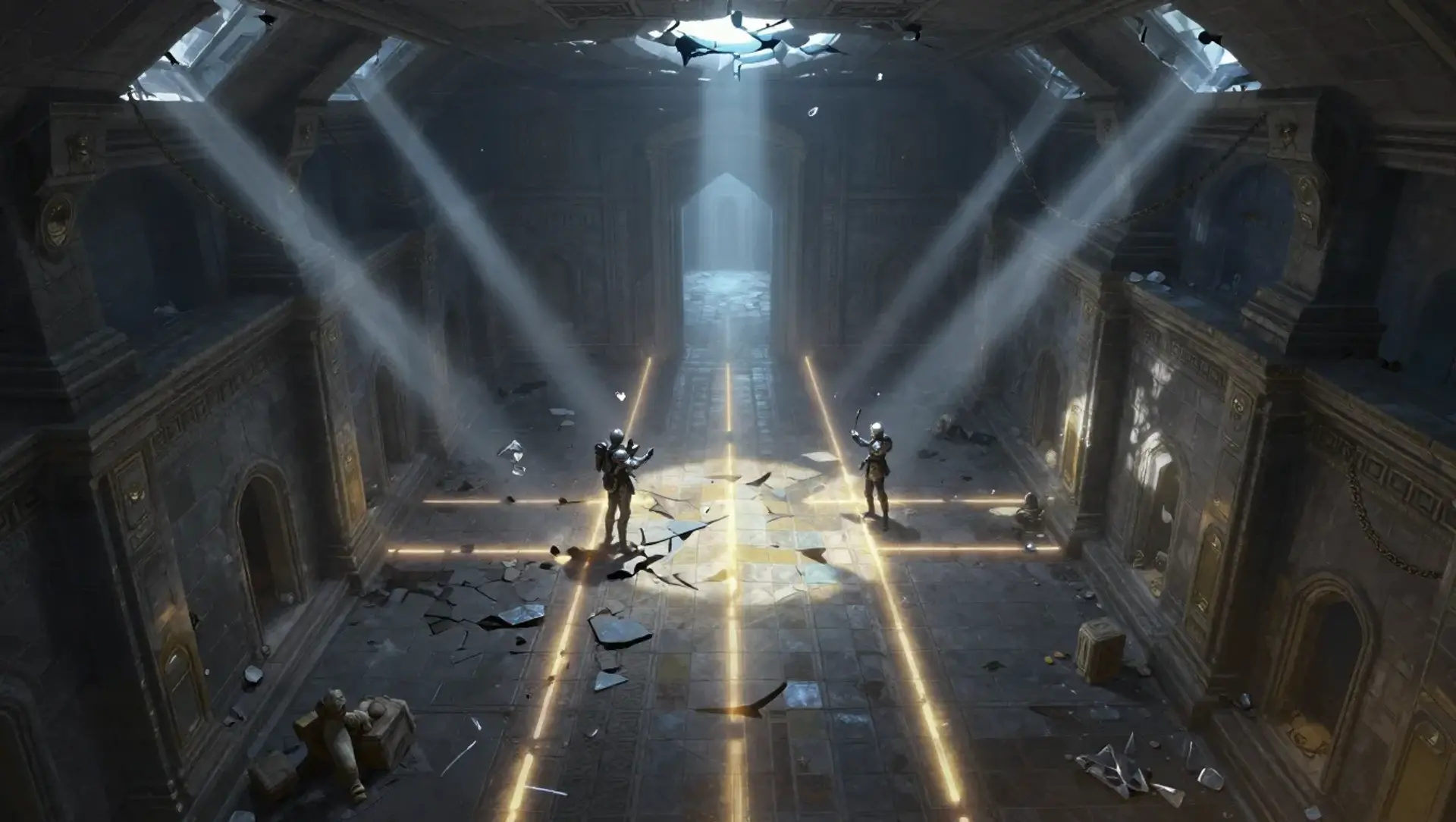 Cross the Hall Before the Saints Wake - AI-generated fantasy Encounter