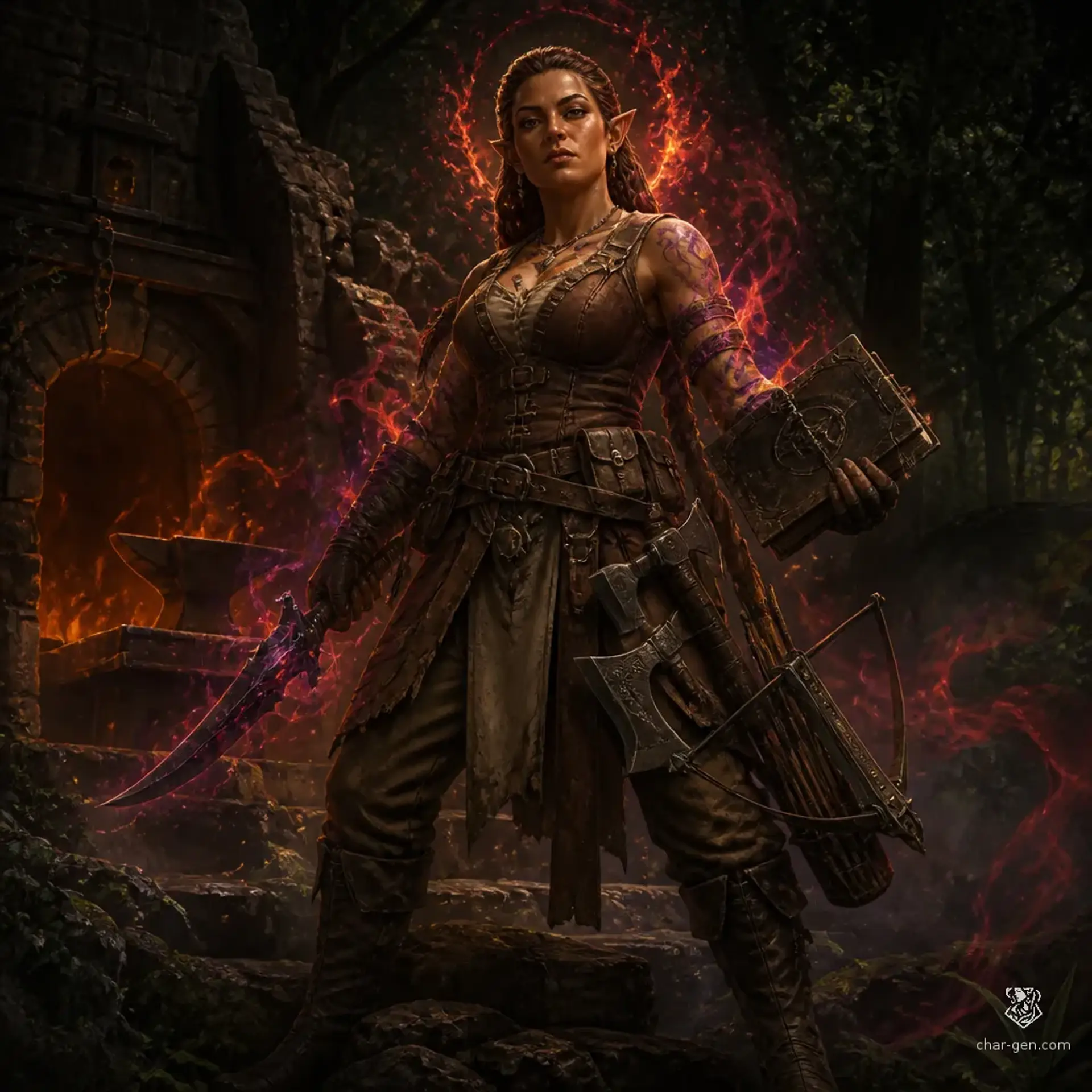 Zsóka - AI-generated fantasy Character