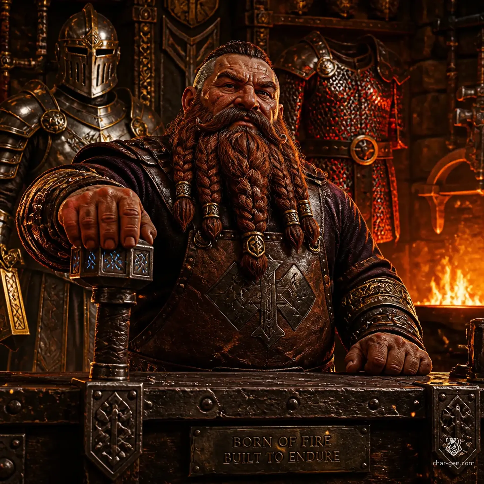 The Gilded Anvil | Fantasy Shop Generated by CharGen