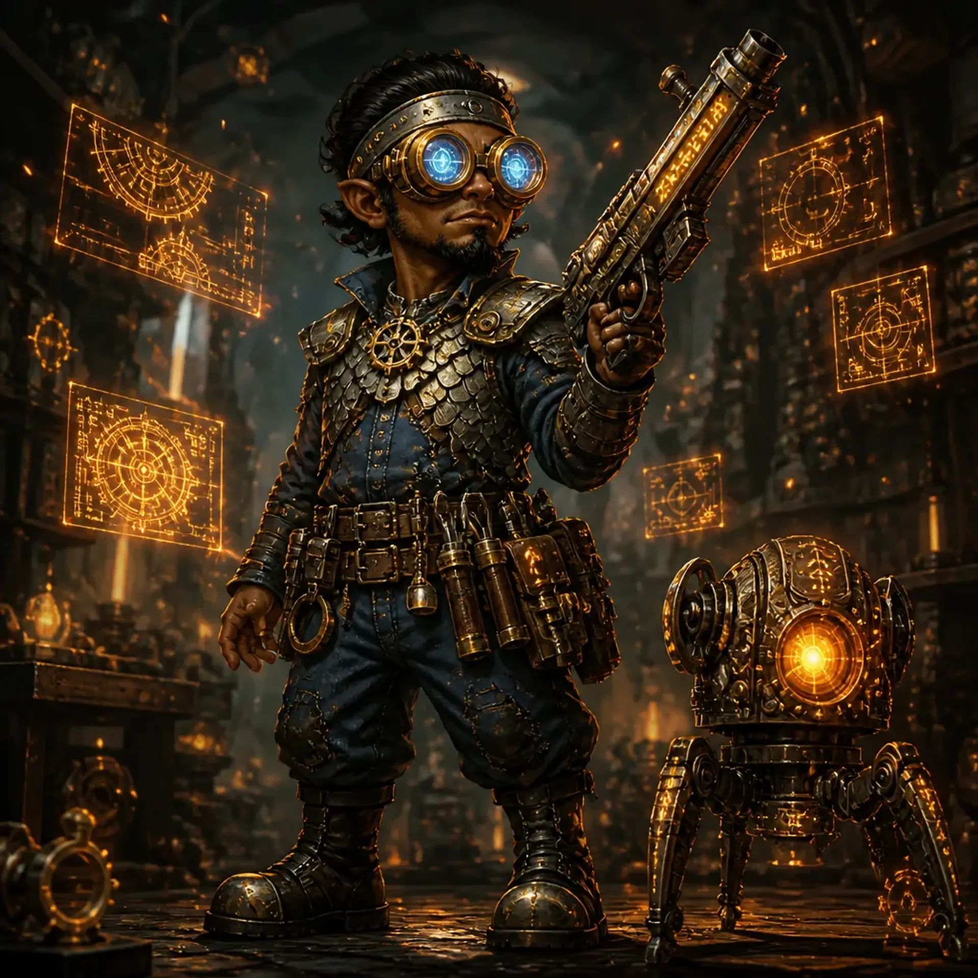 Kincade Gearwick - AI-generated fantasy Character