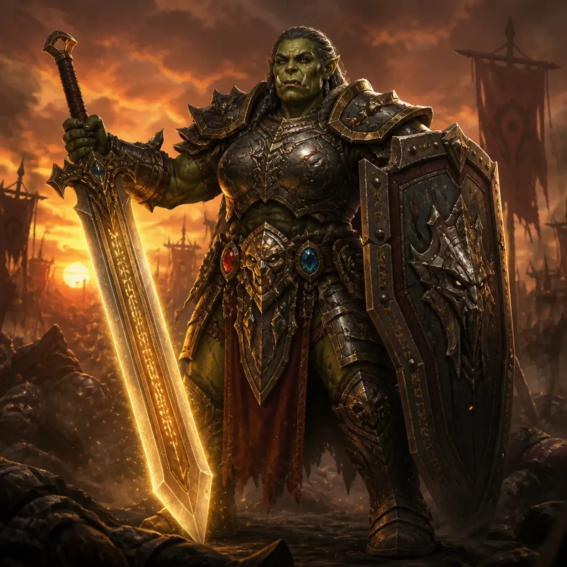 General Graaka the Unmovable - AI-generated fantasy Character