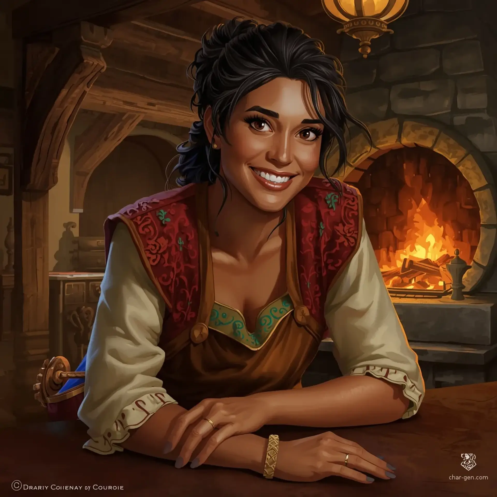 The Hearth and Hops - AI-generated fantasy Tavern