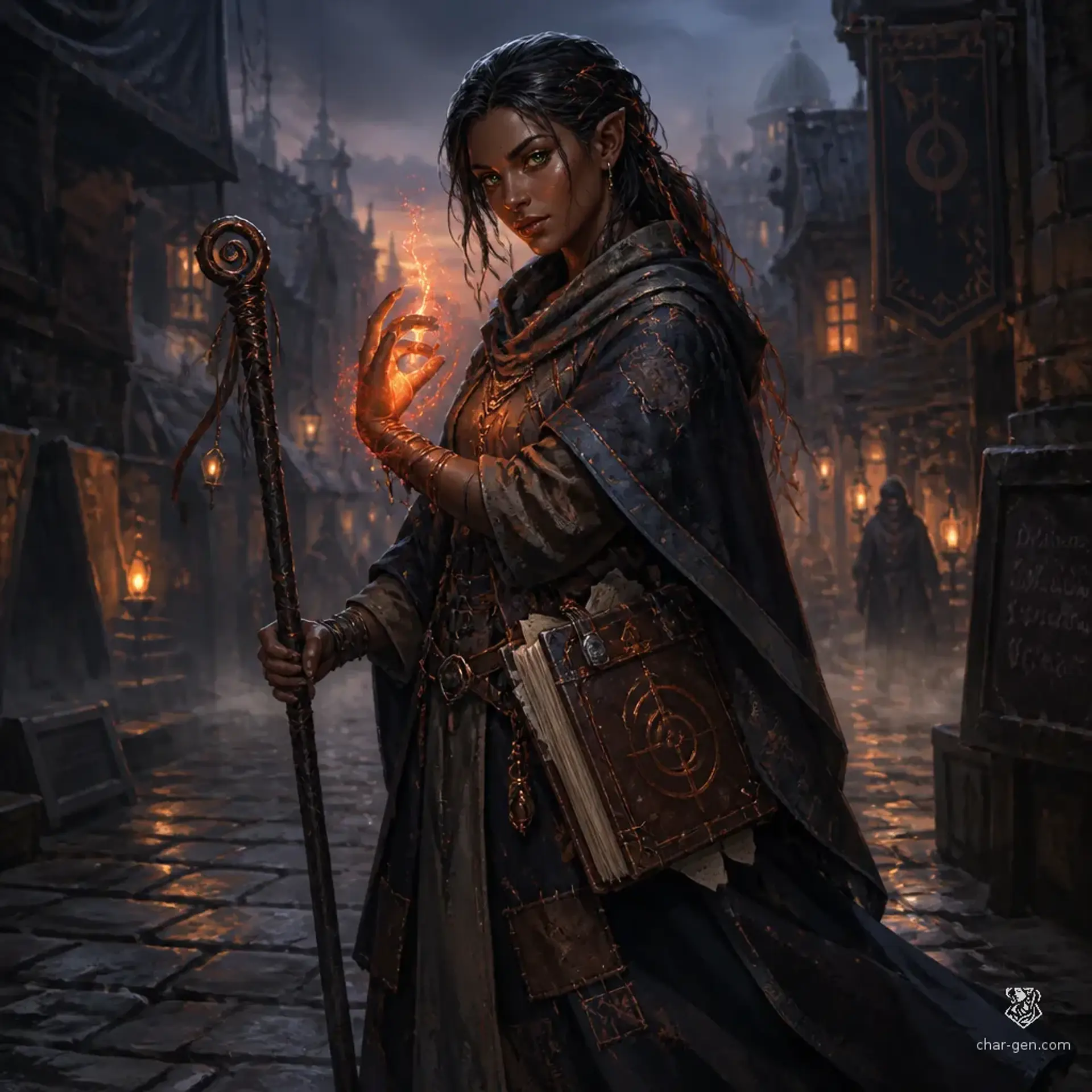 Eydes Flameheart - AI-generated fantasy Character