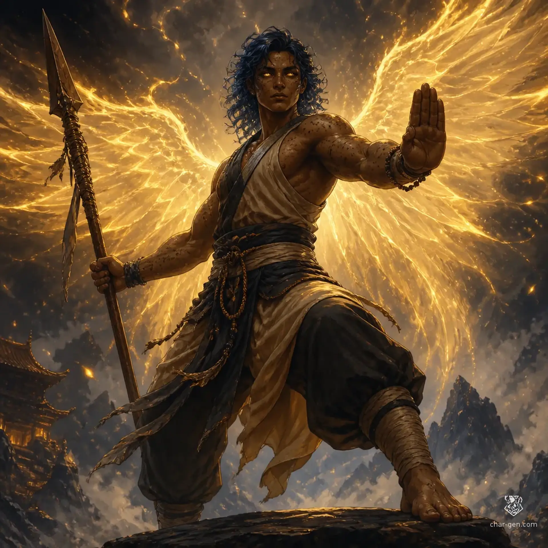 Sol - AI-generated fantasy Character