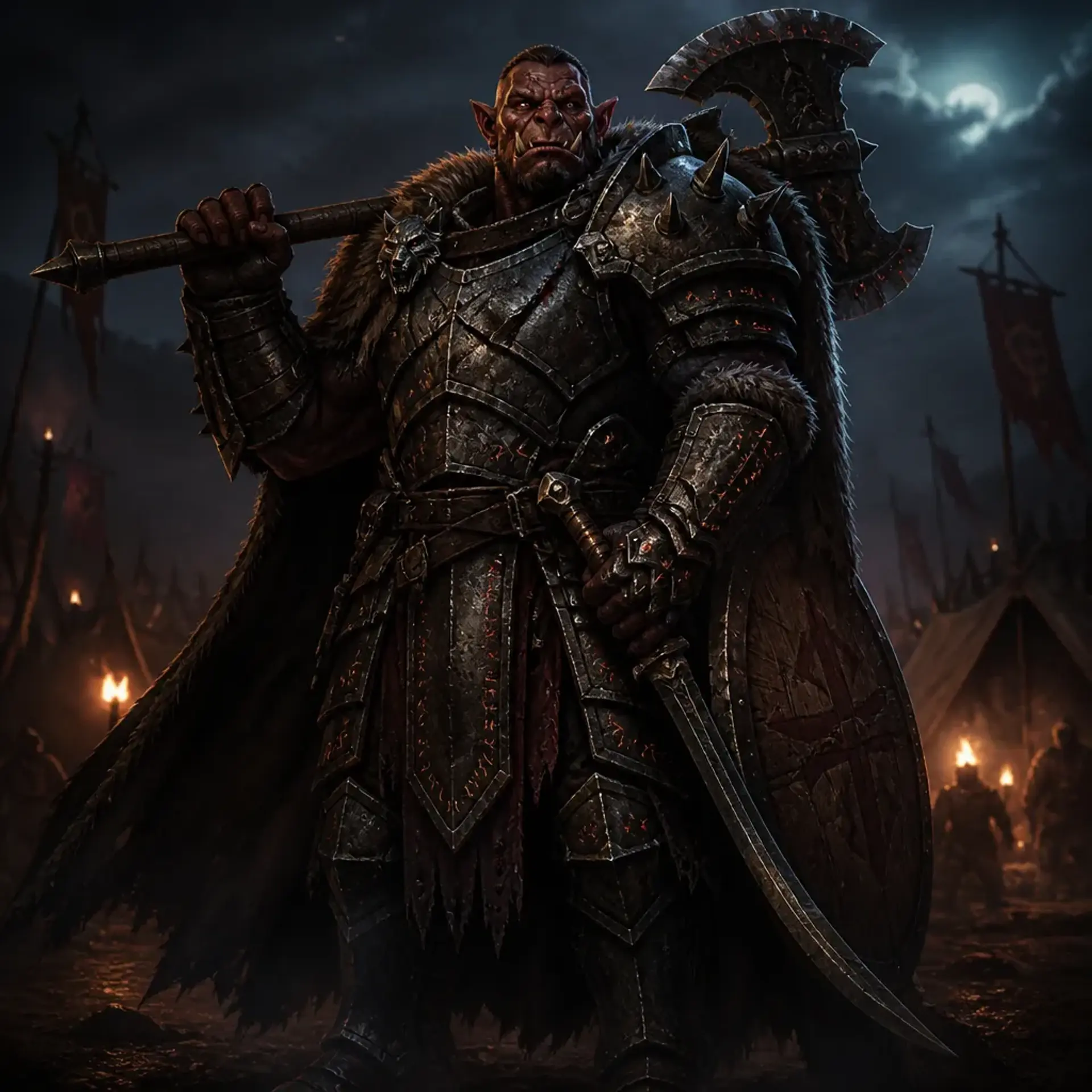 Gorrok Blood-Rune - AI-generated fantasy Character