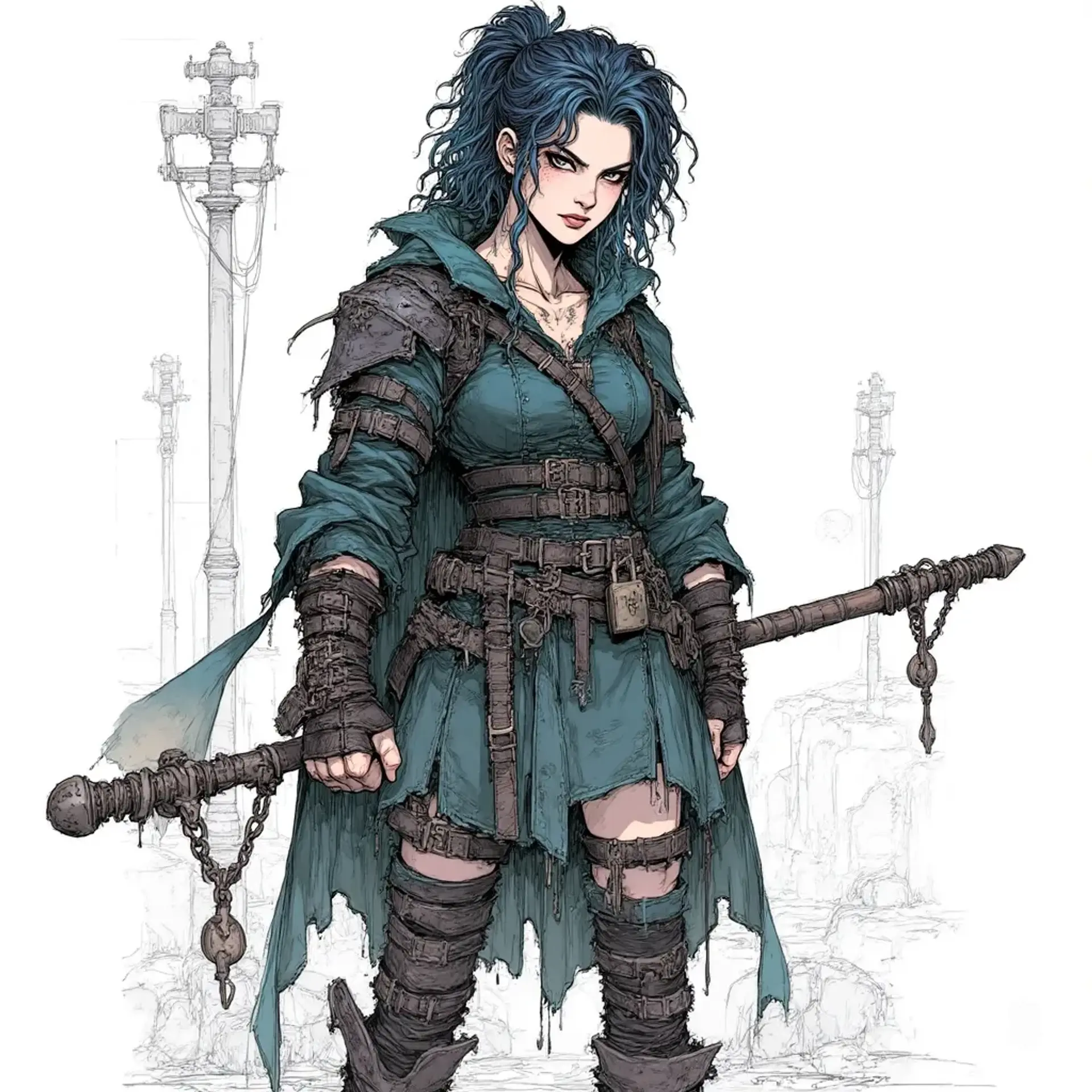 Penelope Veyra Burns - AI-generated fantasy NPC