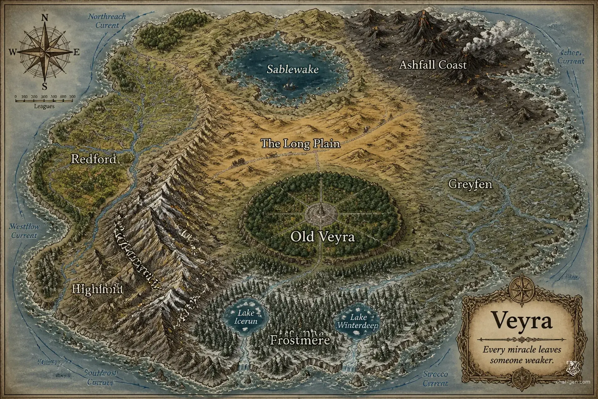 Veyra - AI-generated fantasy World