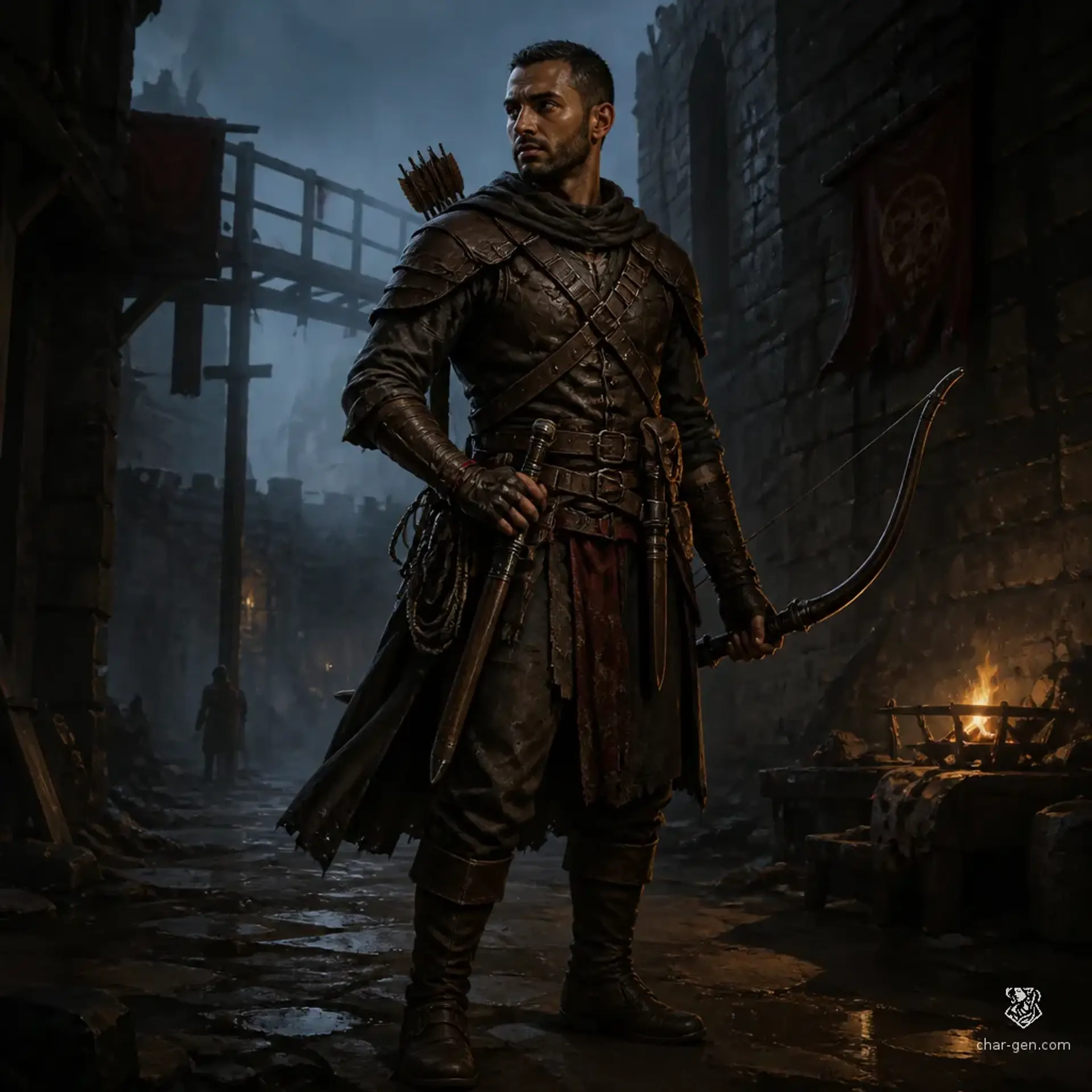 Tade Mercer - AI-generated fantasy Character
