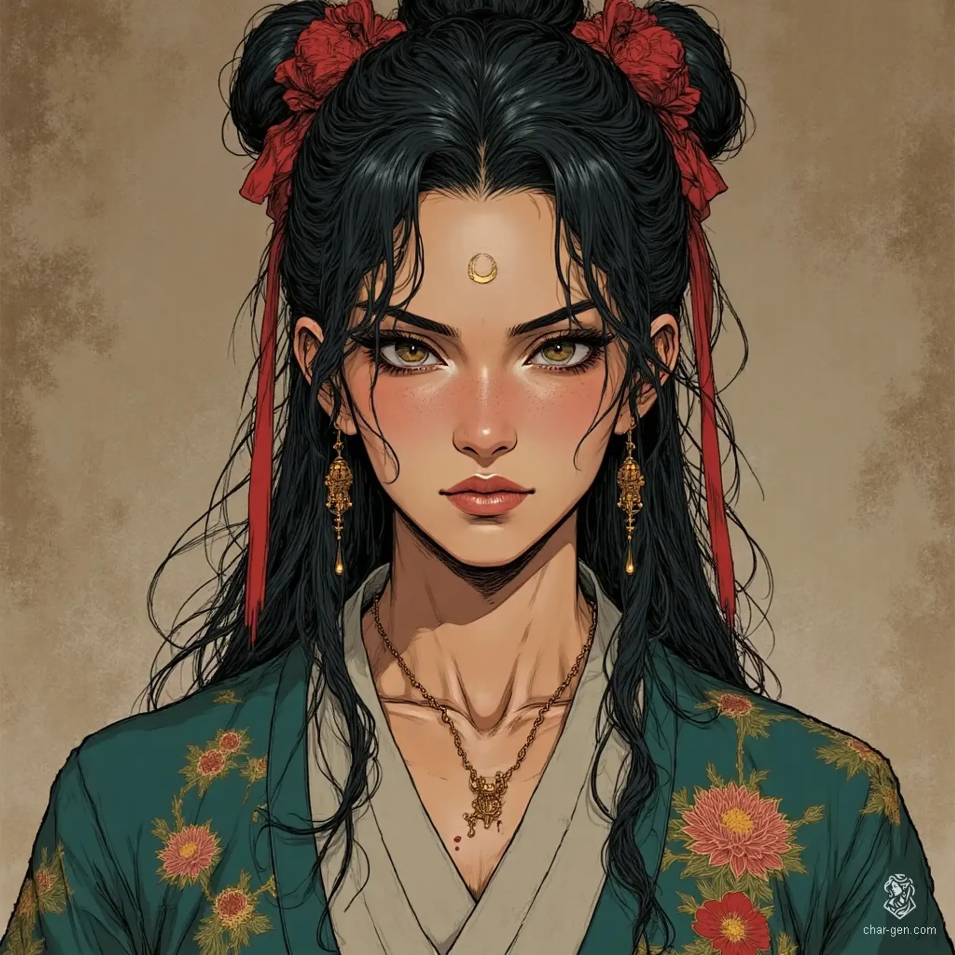 Meilin Zhu - AI-generated fantasy NPC