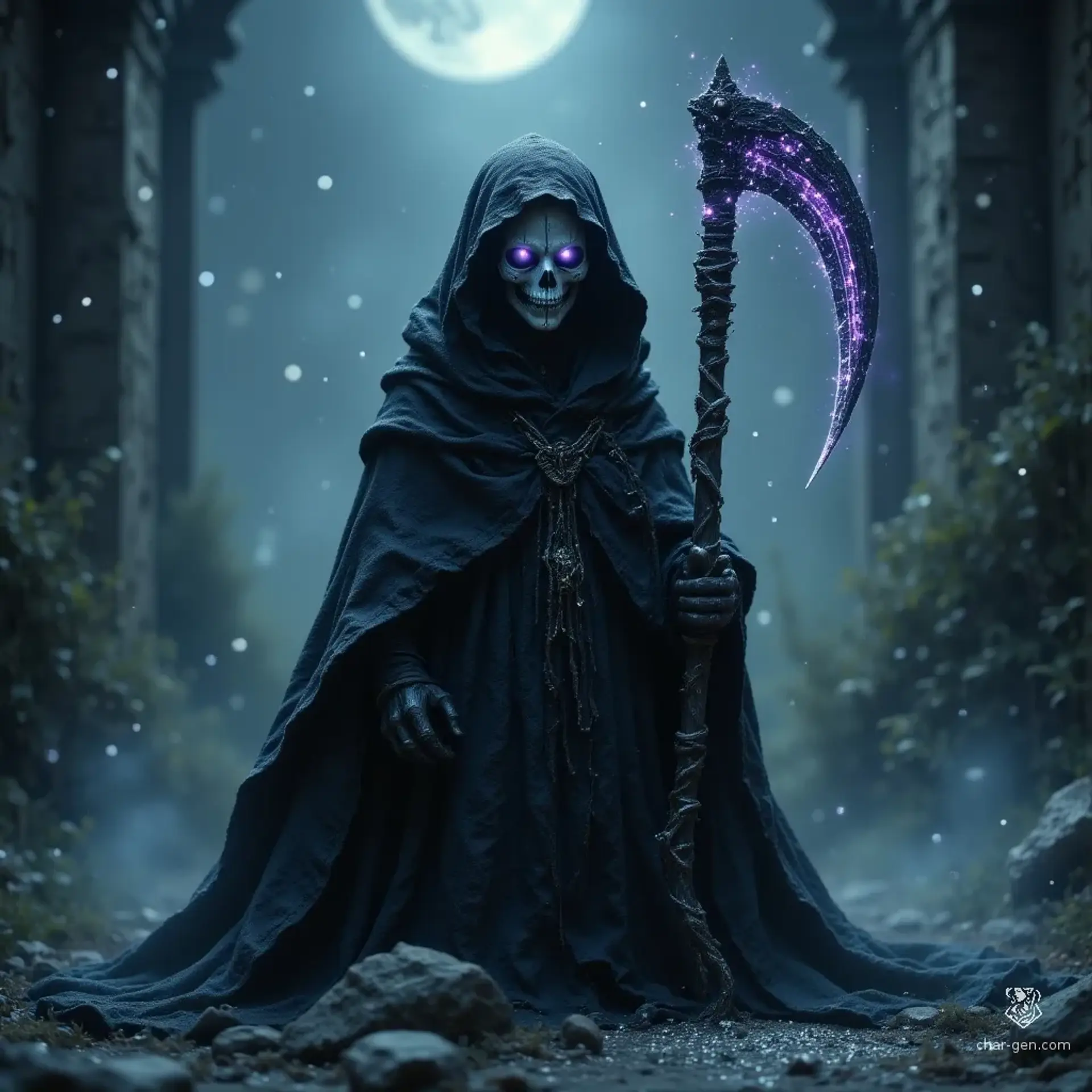 Kyralith, the Hollow-Sundered Child - AI-generated fantasy NPC