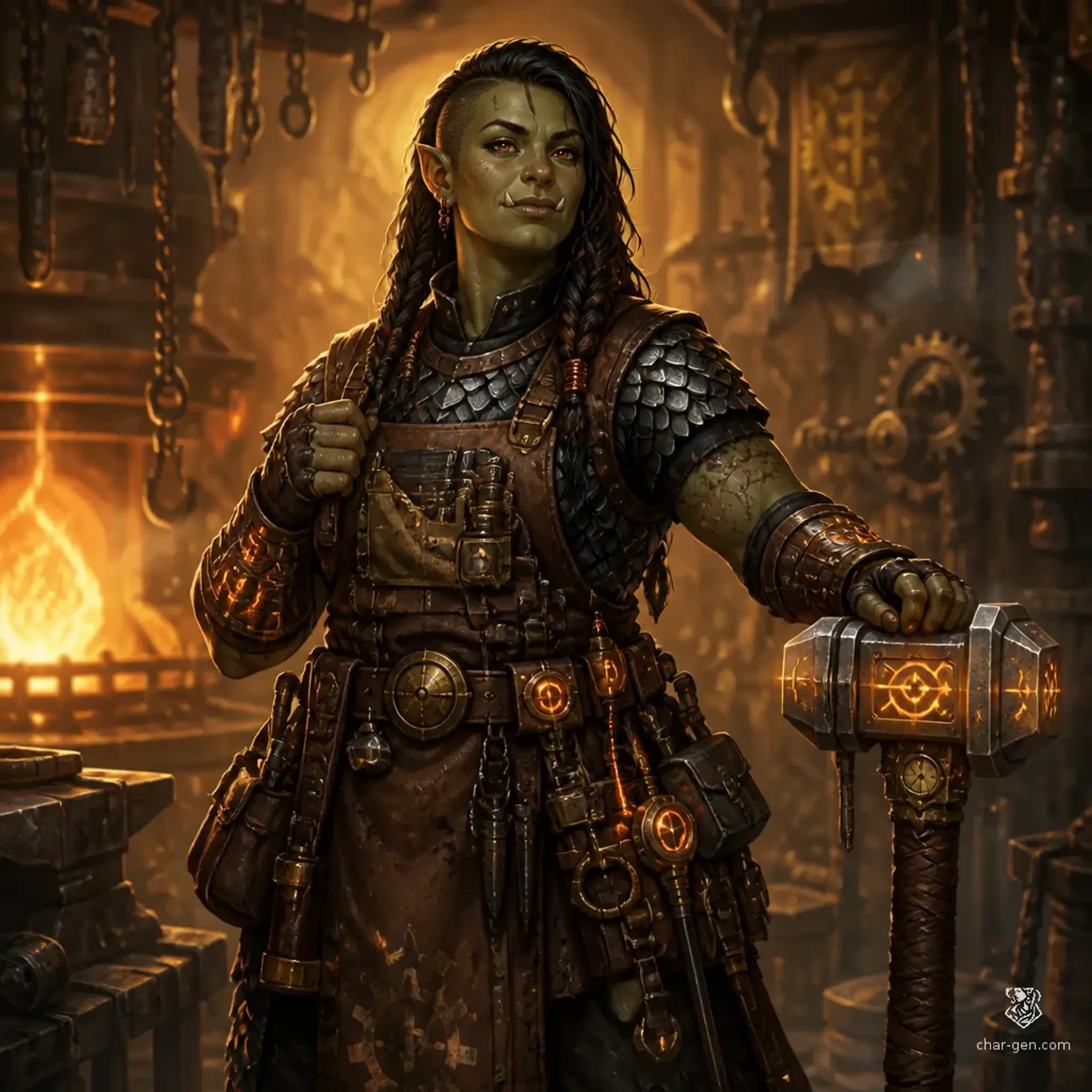 Brakka Ironpetal - AI-generated fantasy Character