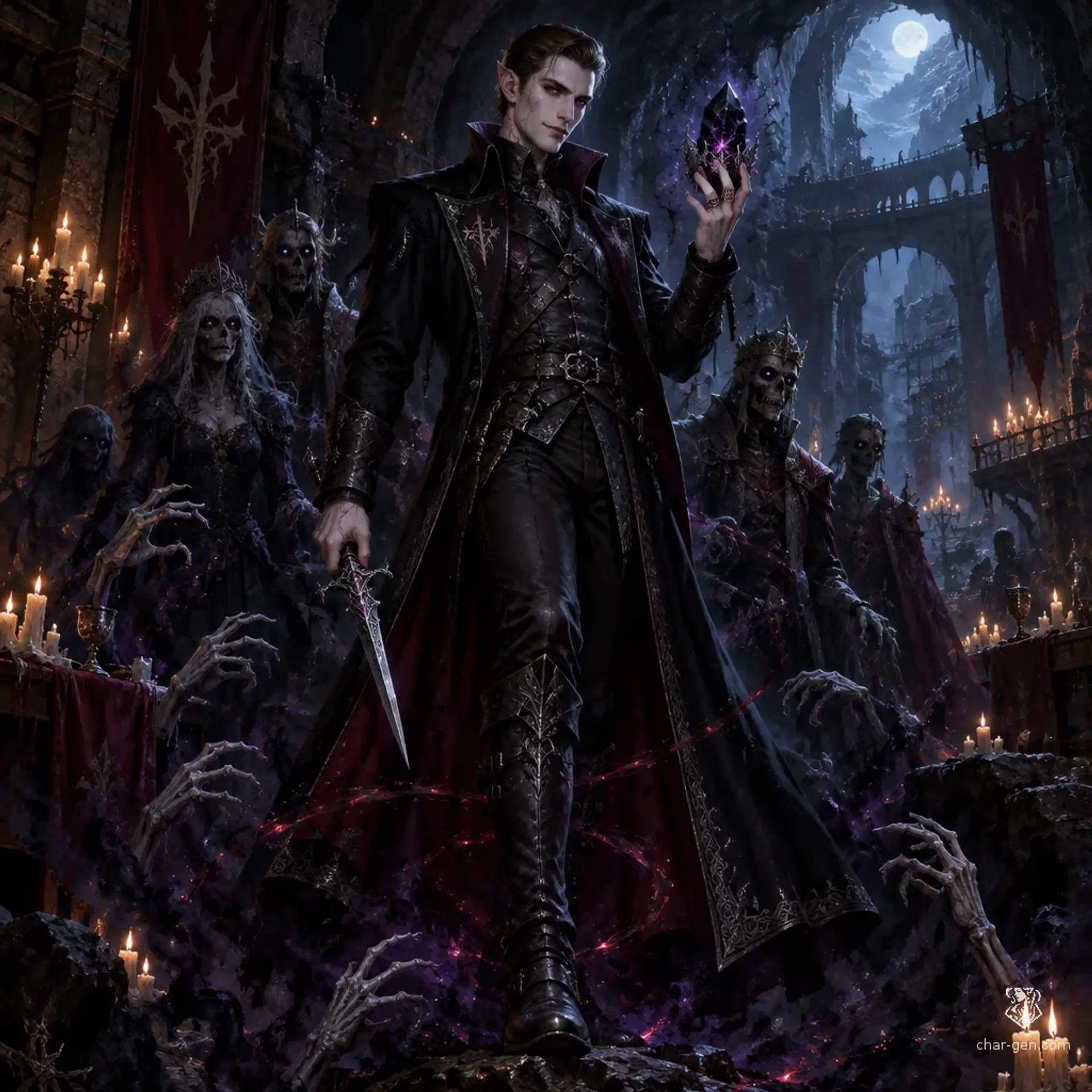 Dunaric Van Dar Soren - AI-generated fantasy Character