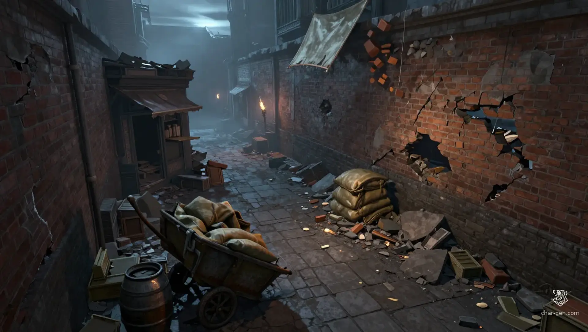 The Water Cask Ambush - AI-generated fantasy Encounter