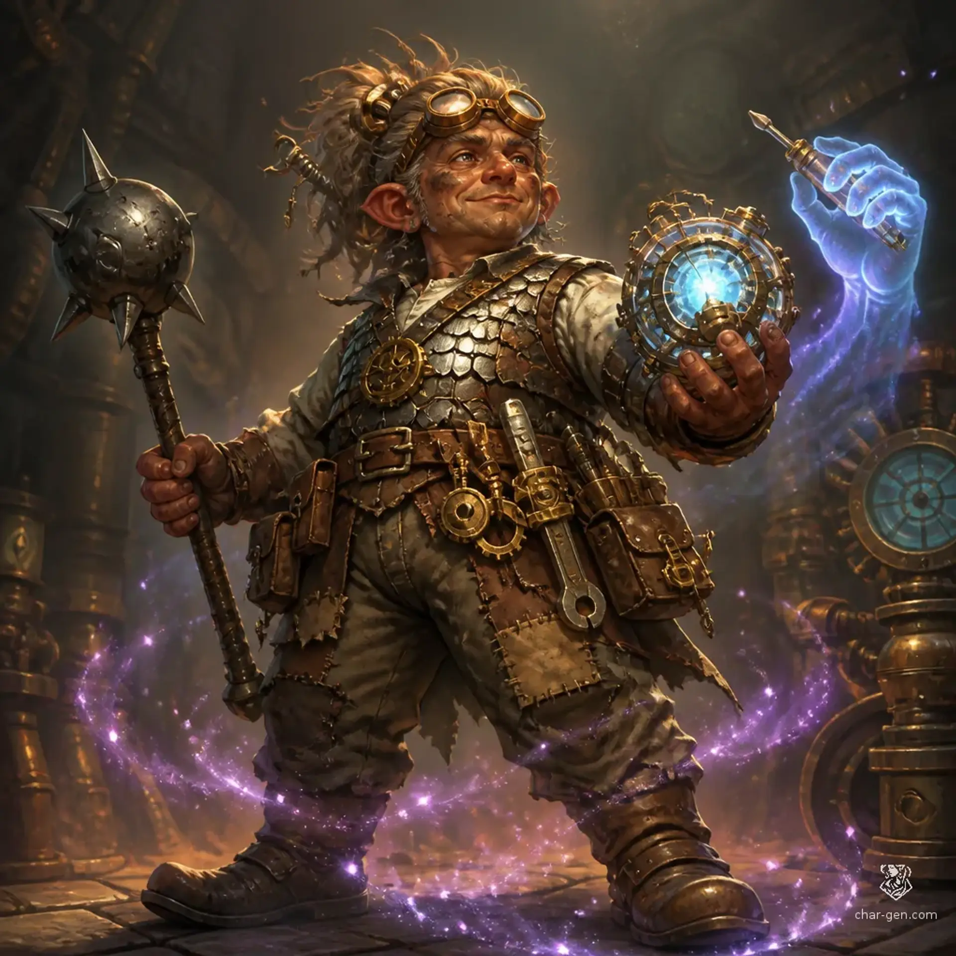 Mechano - AI-generated fantasy Character