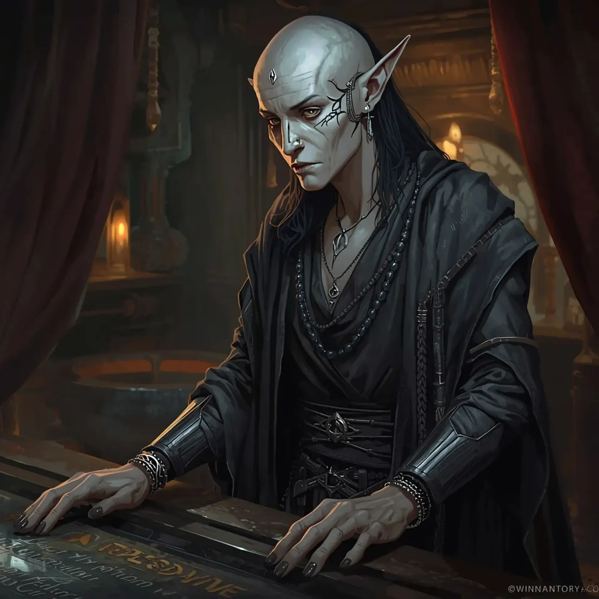 The Echoing Void - AI-generated fantasy Tavern