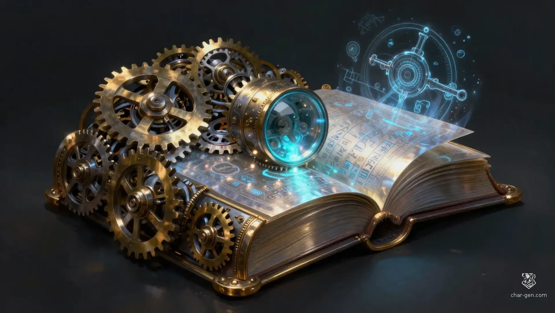 The Codex of Technomantic Synthesis - AI-generated fantasy Magic Item