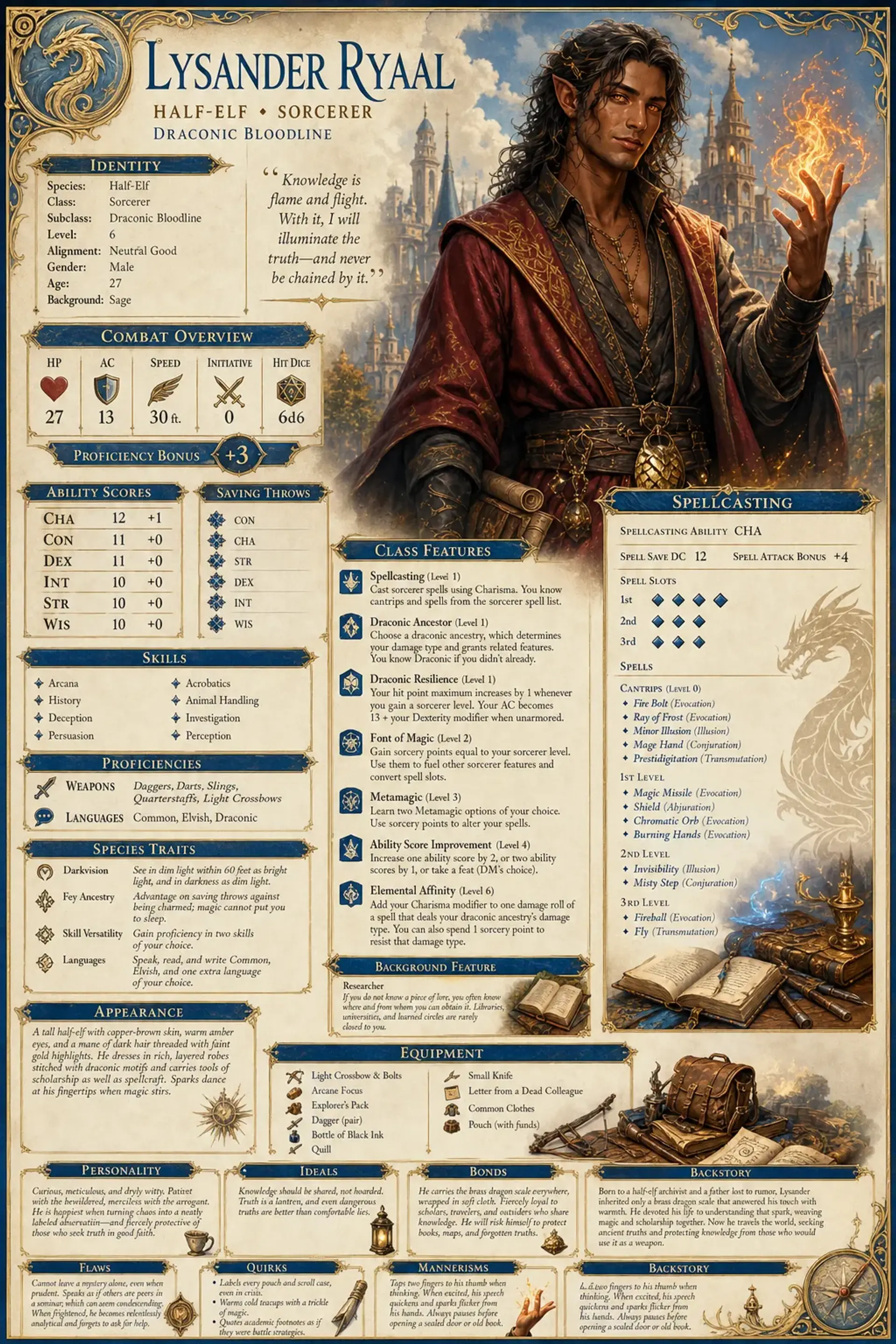 Character Sheet