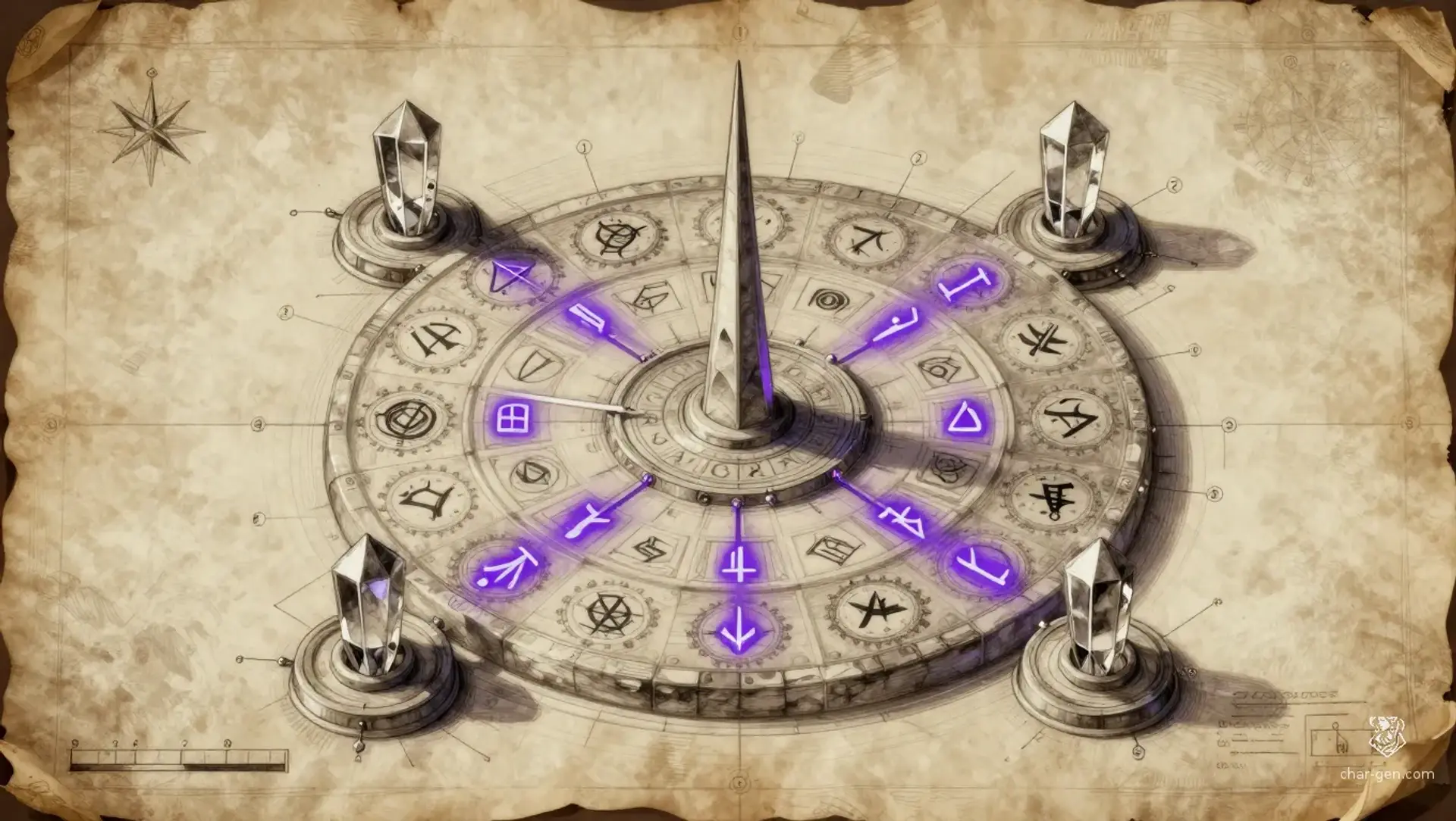 The Chronos of Eternal Morning - AI-generated fantasy Puzzle