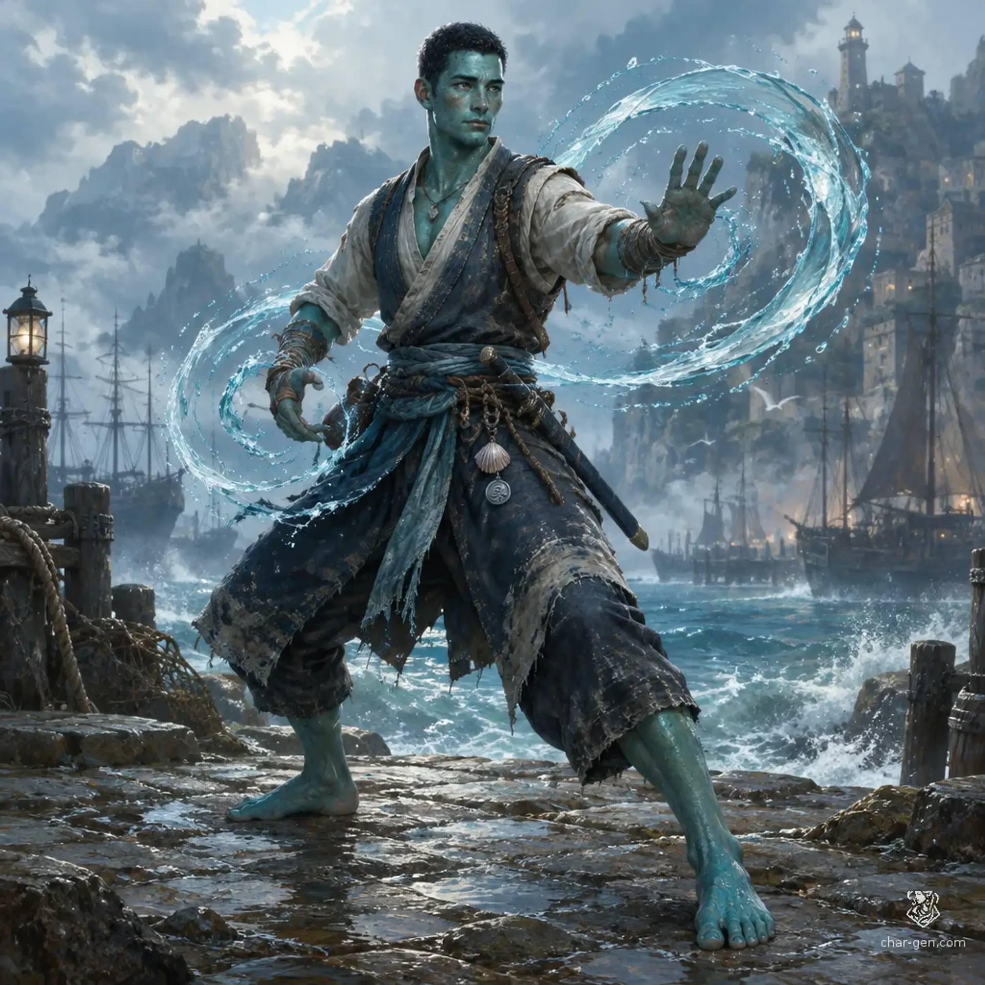 Eshkadi - AI-generated fantasy Character