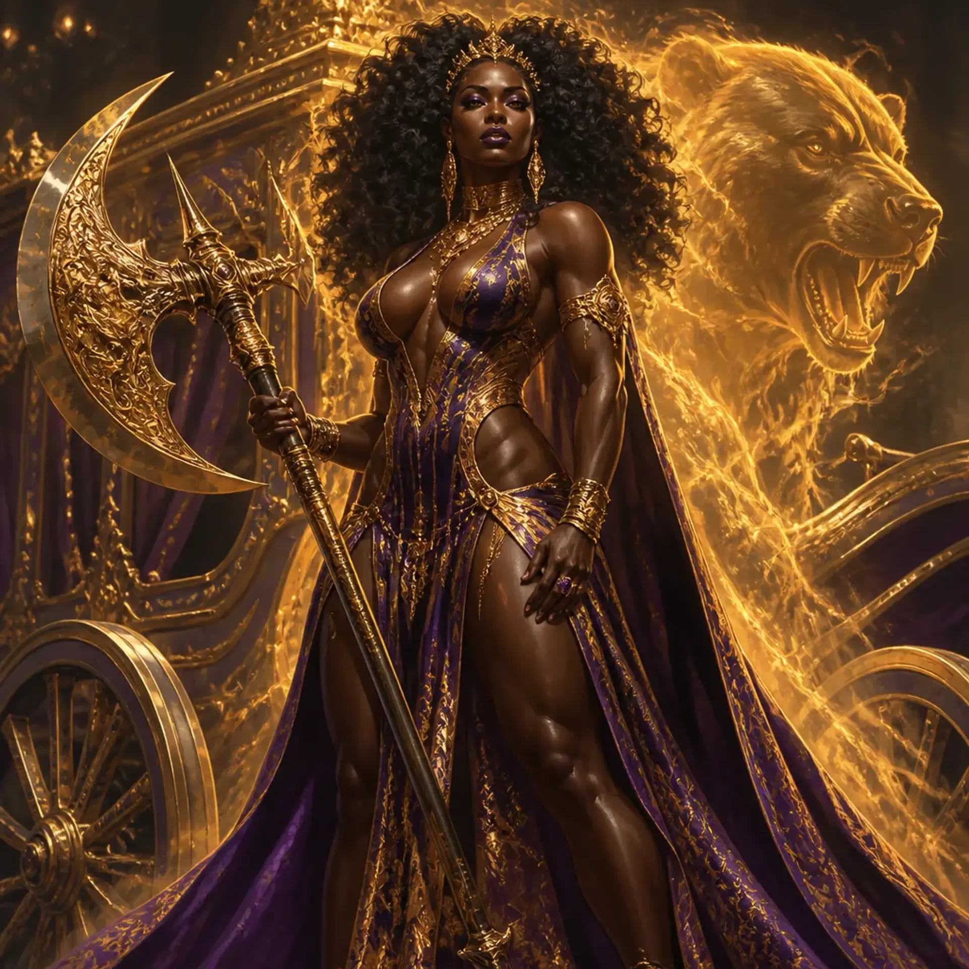 Imani - AI-generated fantasy Character