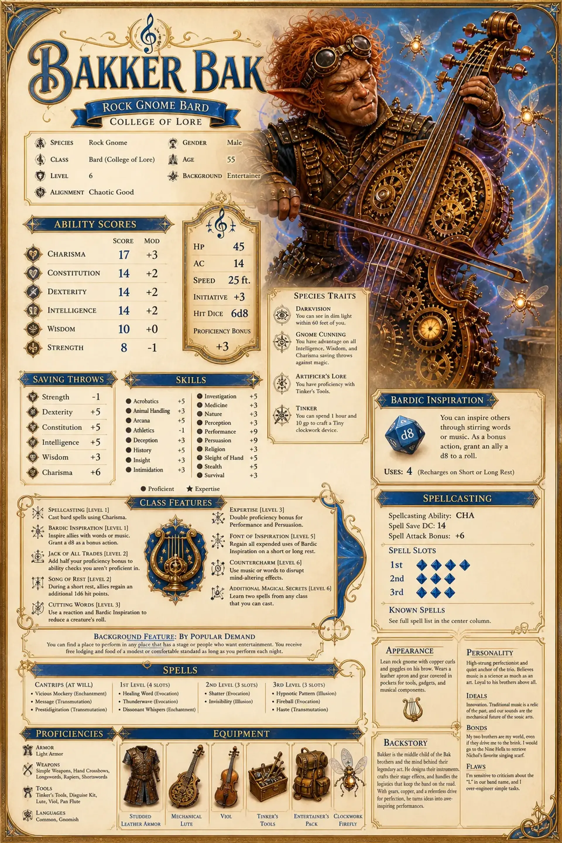 Character Sheet