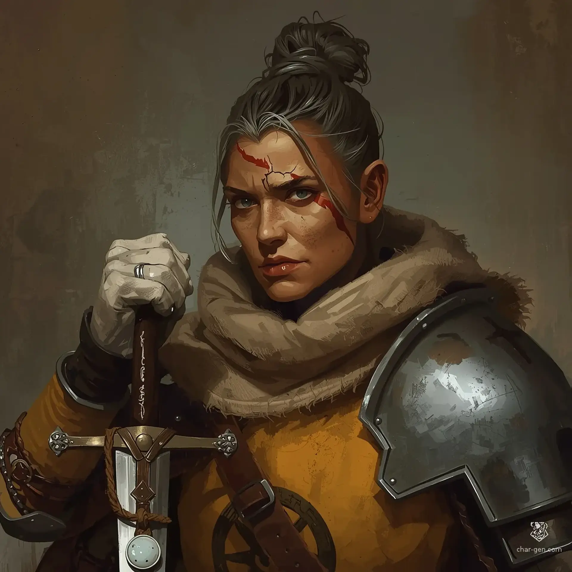 Dame Elara Vance - AI-generated fantasy NPC