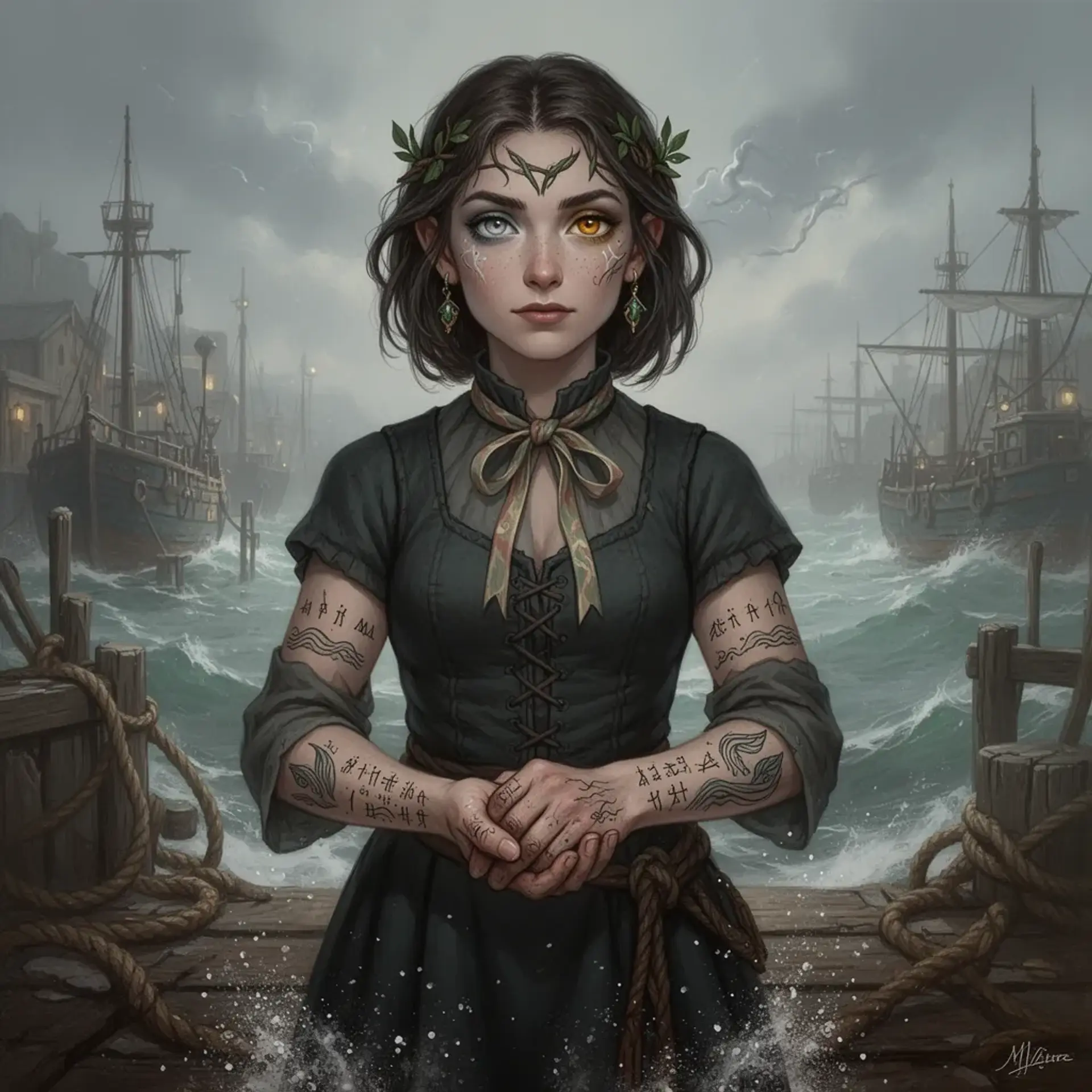 Mirelle Tams - AI-generated fantasy NPC