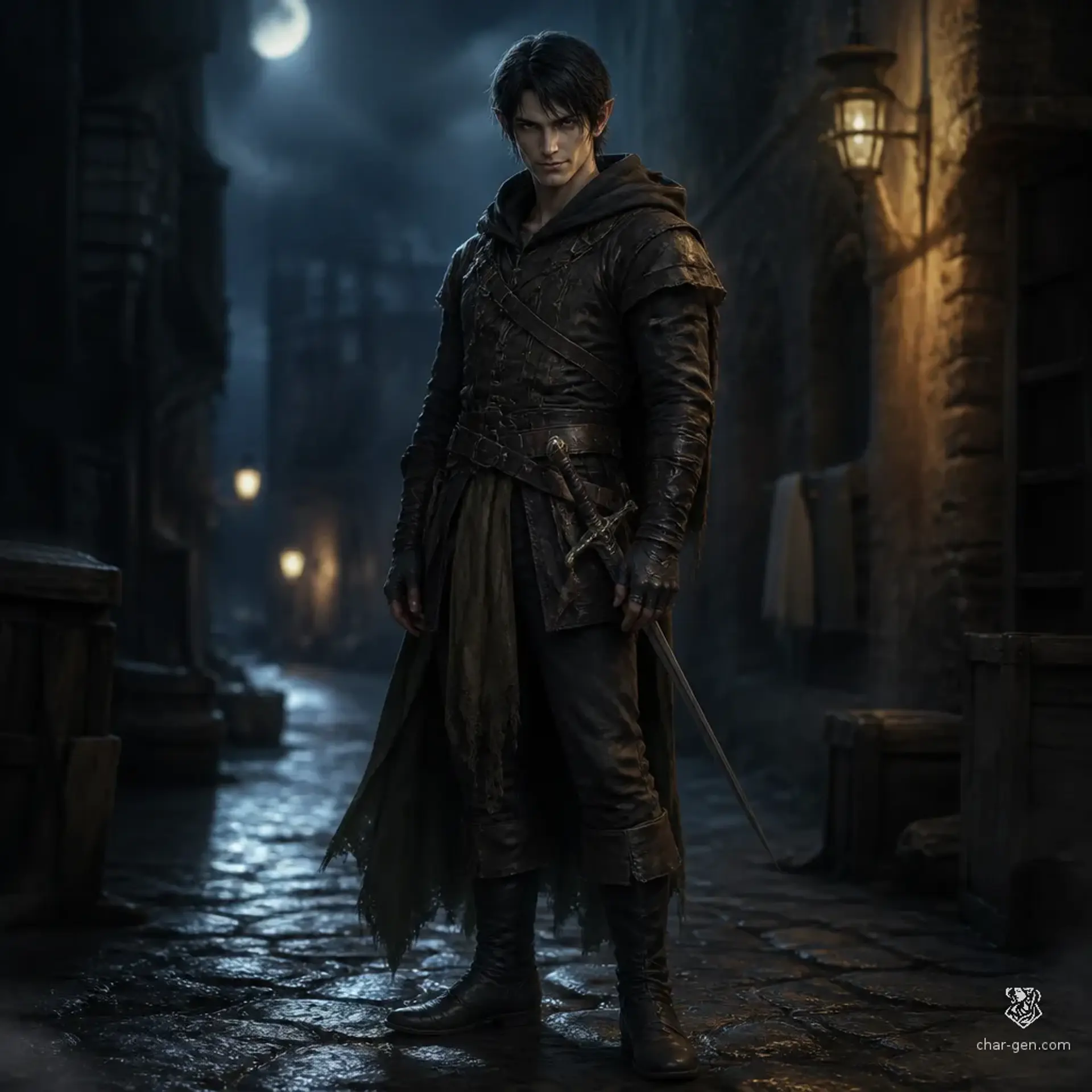 Variel Eldrin - AI-generated fantasy Character