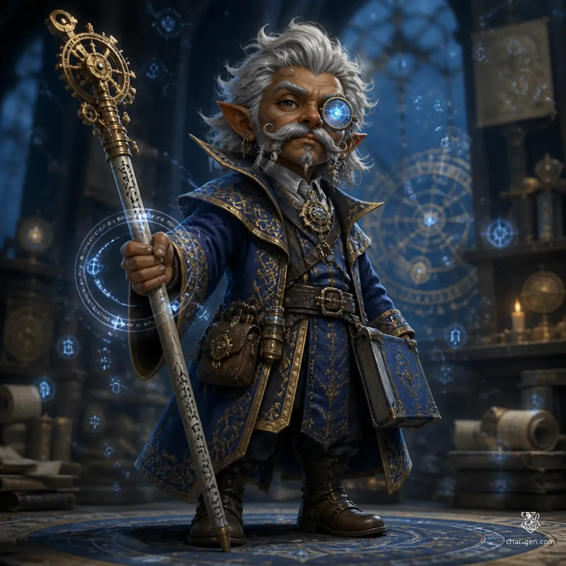 Perrin Brassbuckle - AI-generated fantasy Character