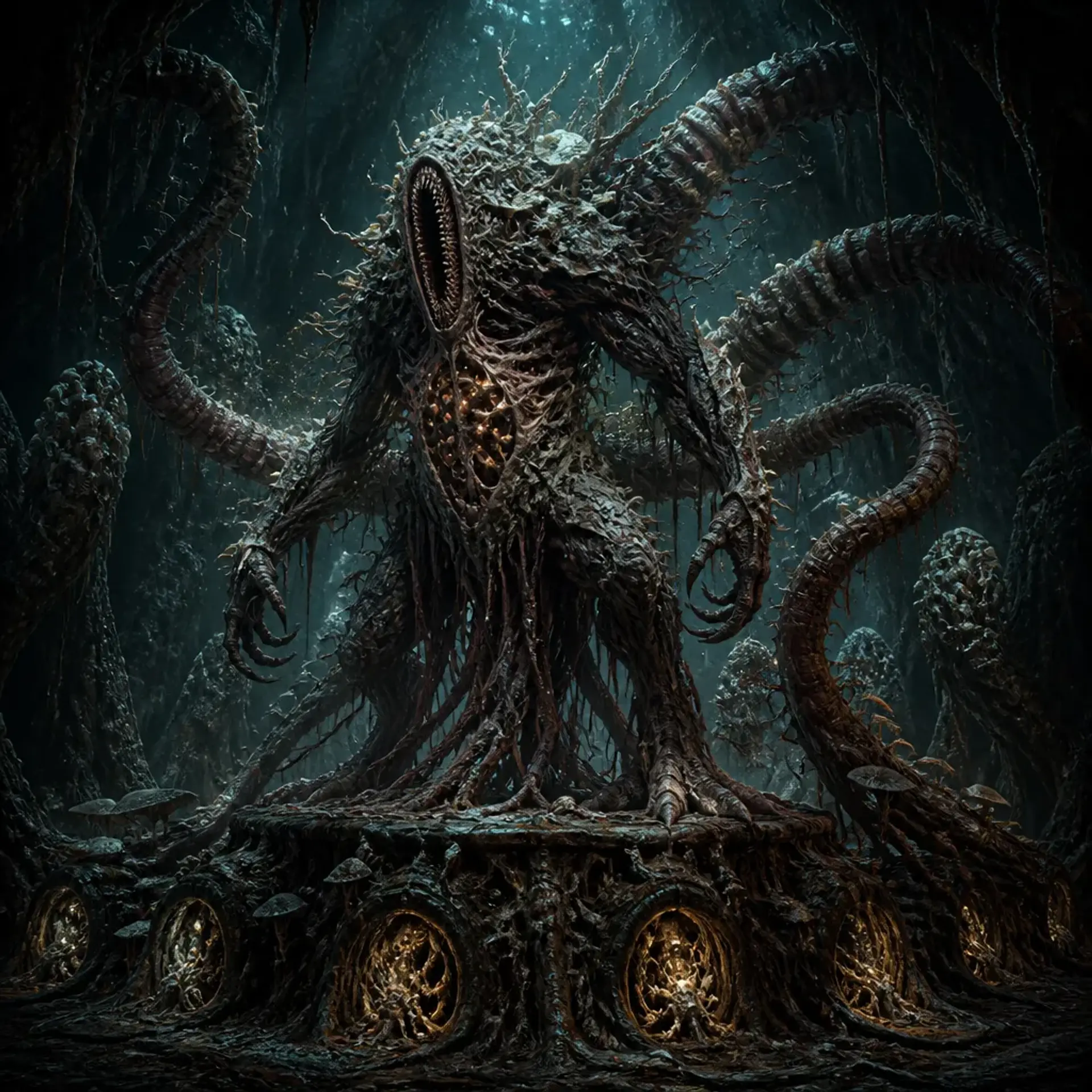 Der Wurzelfresser - AI-generated fantasy Monster