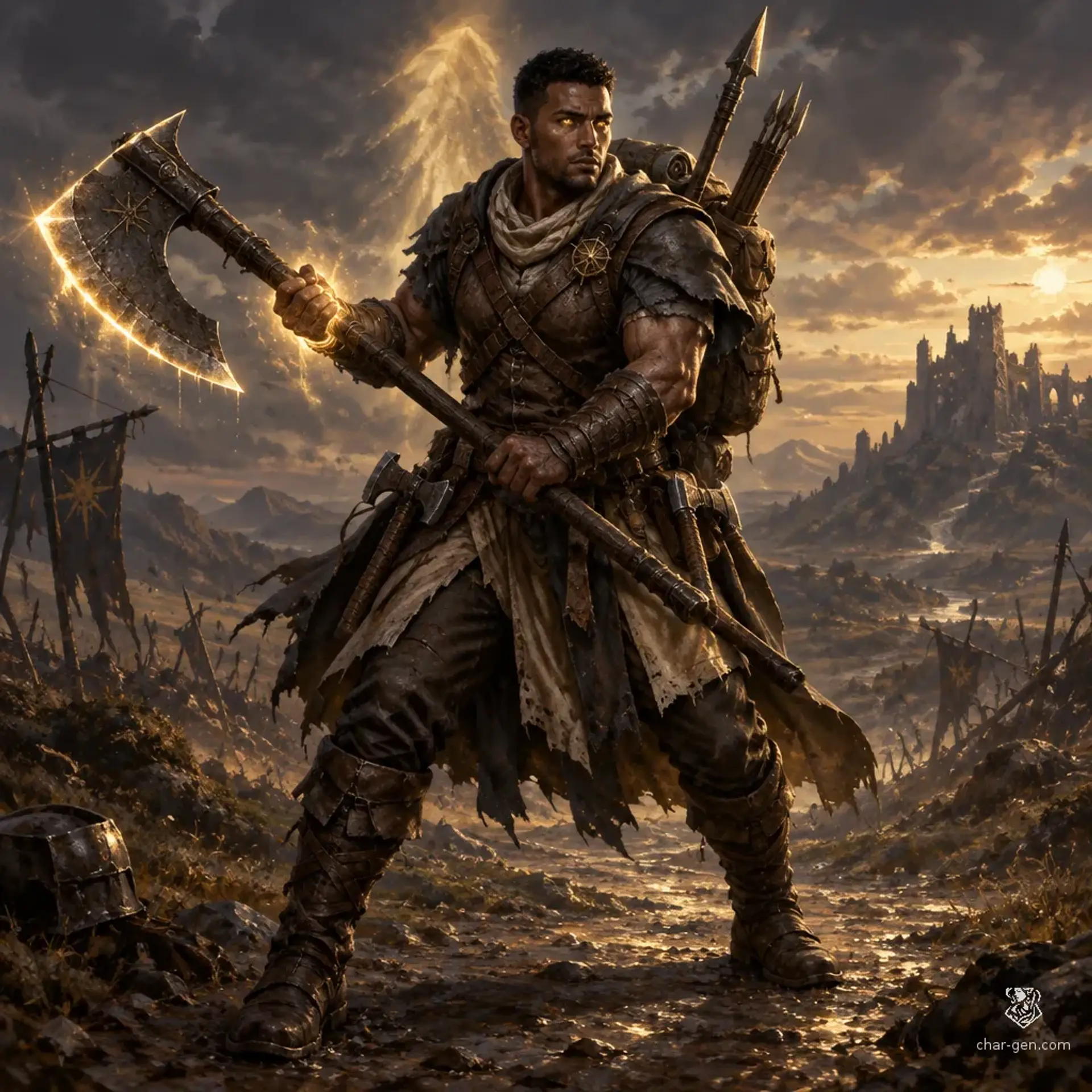 Kófi Gábor - AI-generated fantasy Character