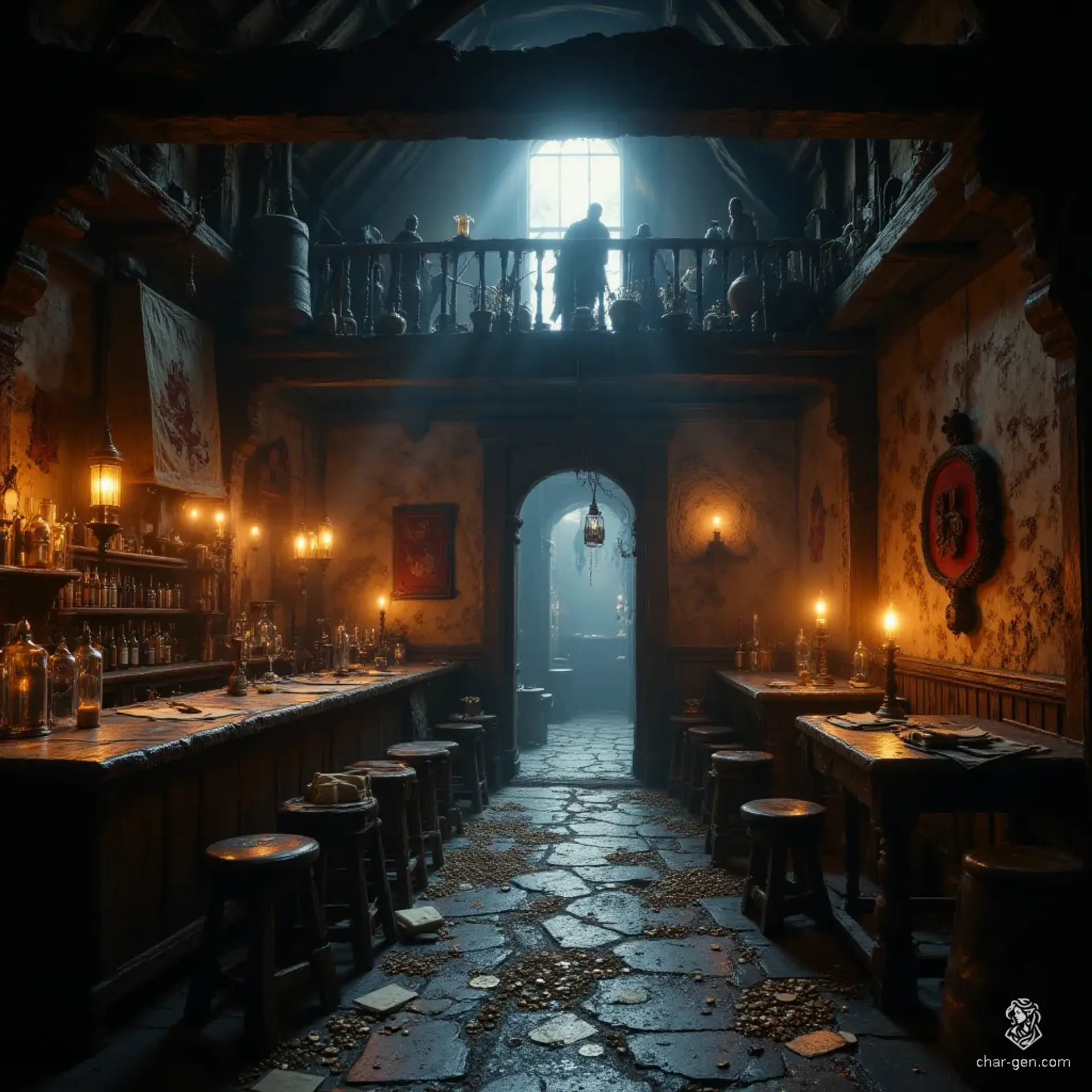 Tavern Röde Hund - AI-generated fantasy Tavern