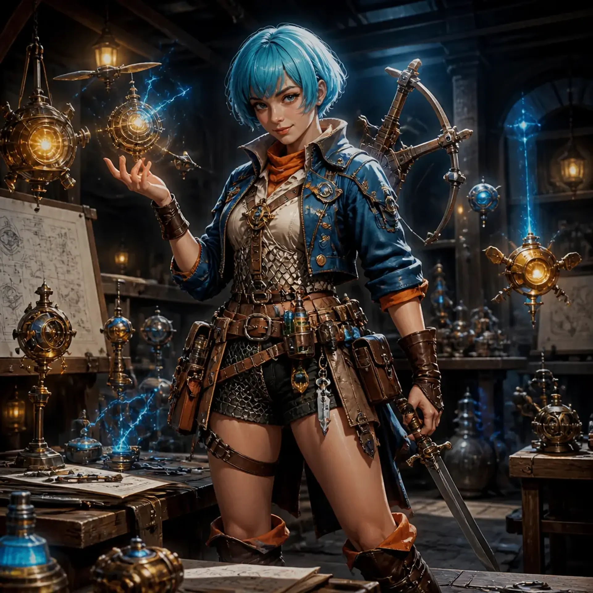 Bulma - AI-generated fantasy Character