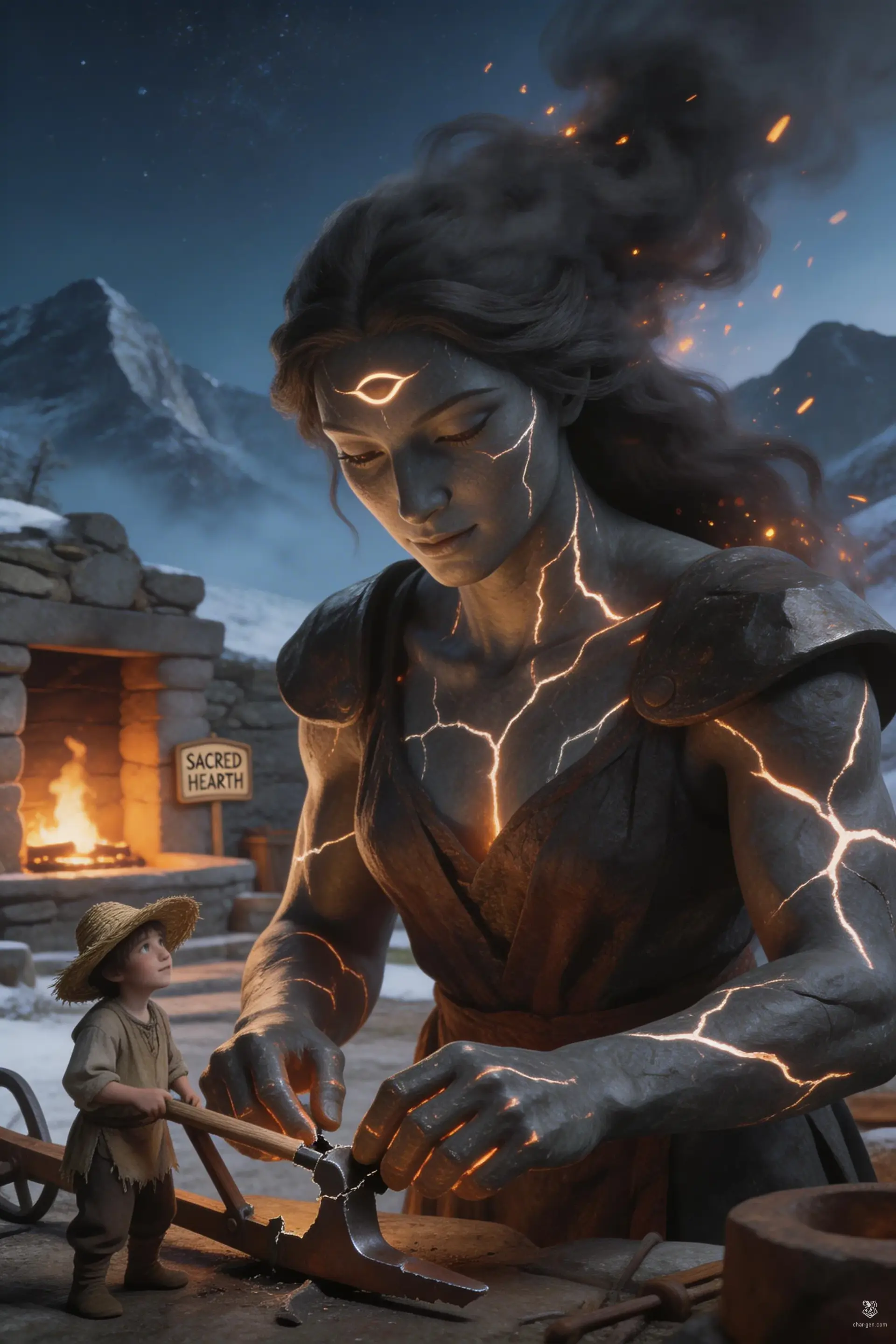 Atur-Nara - AI-generated fantasy NPC