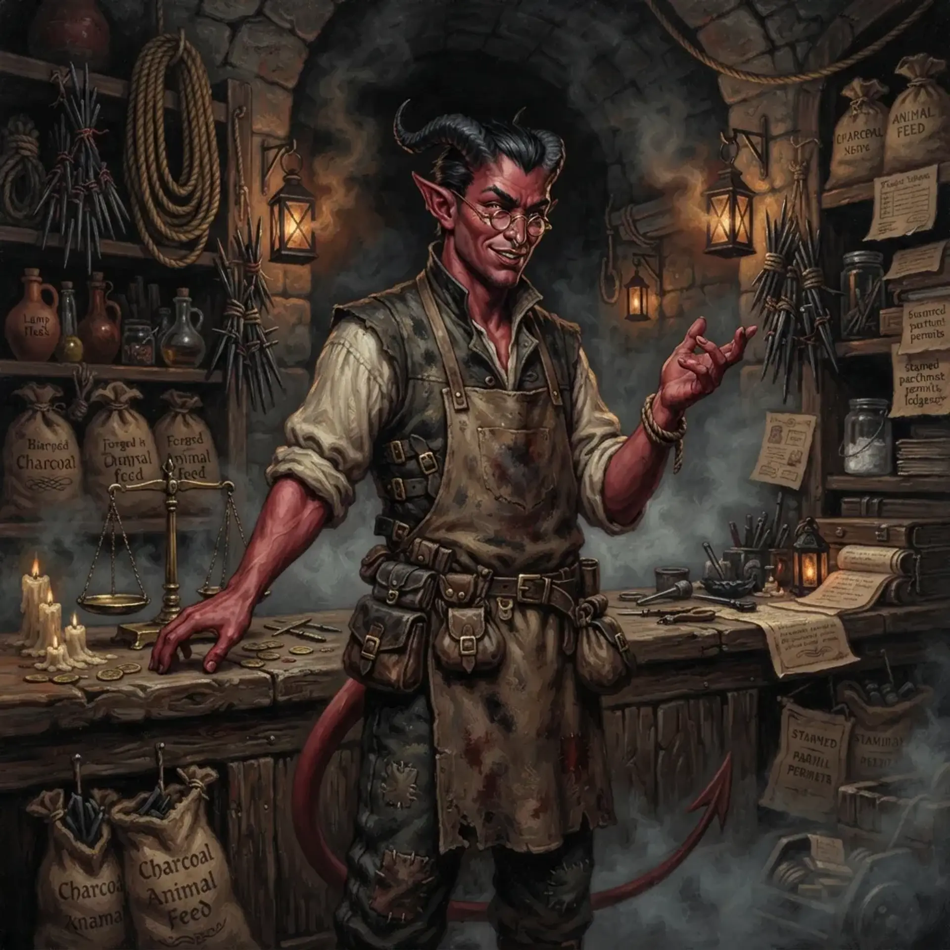 Tallow & Thorn - AI-generated fantasy Shop