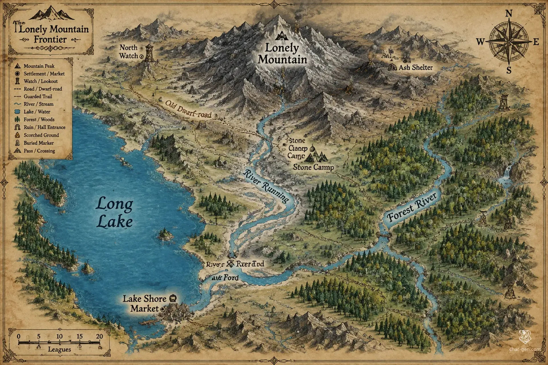 The Lonely Mountain & Wastes