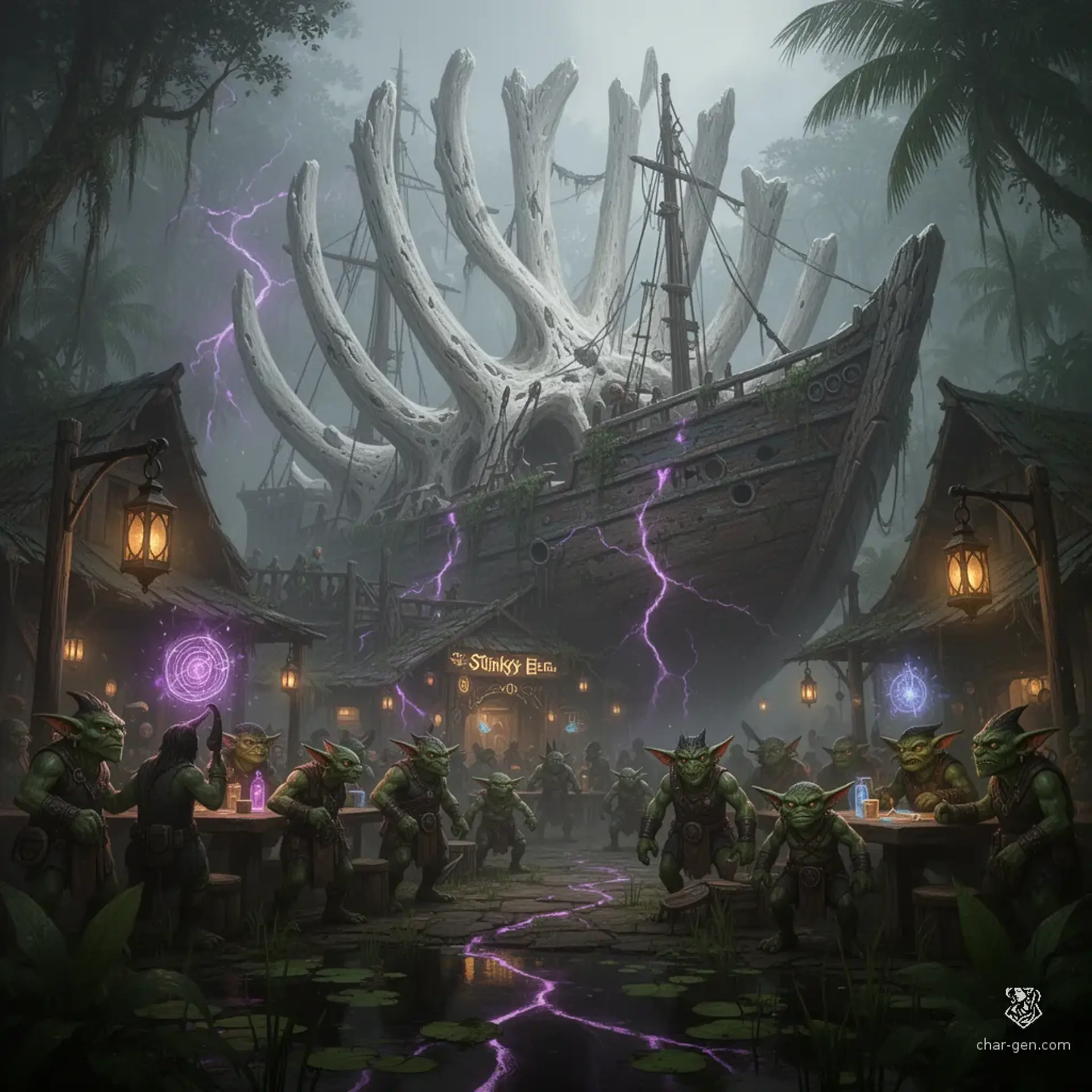The Stinky Eel - AI-generated fantasy Tavern