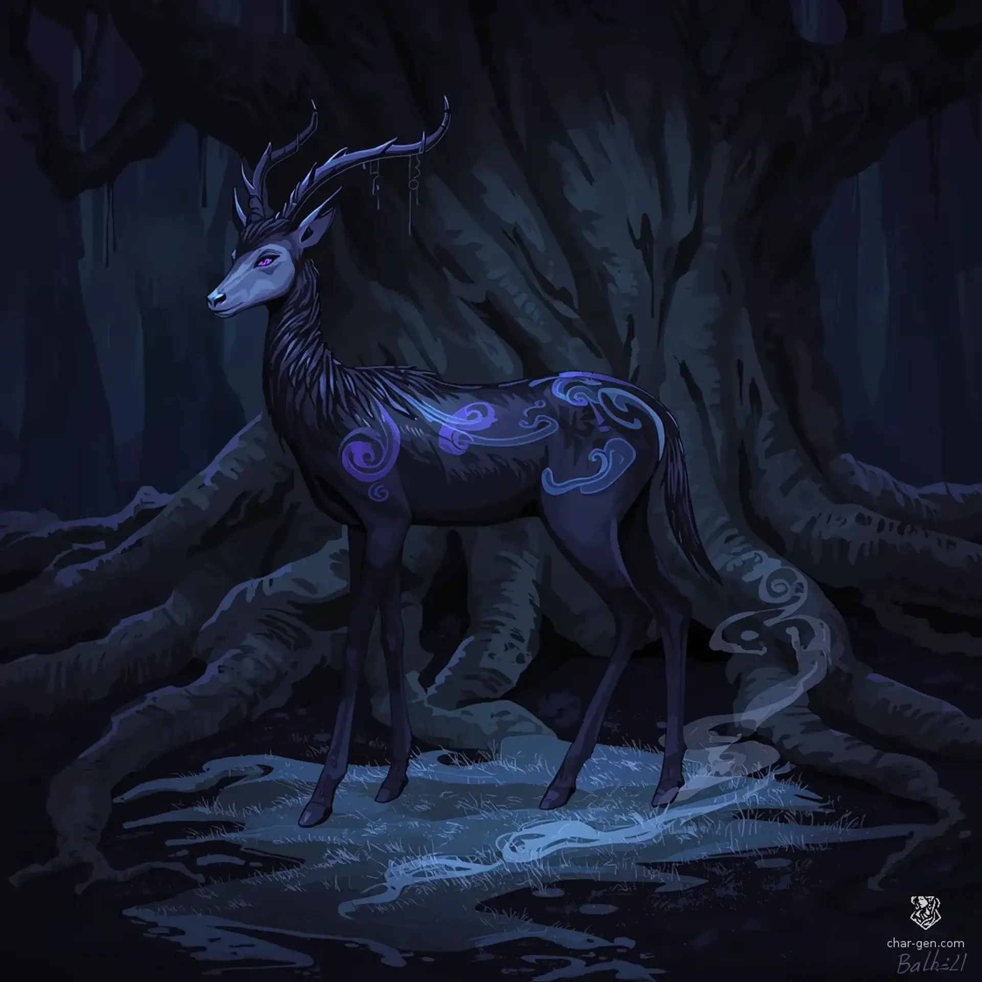 Shadow Fawn | Fantasy Monster Generated by CharGen